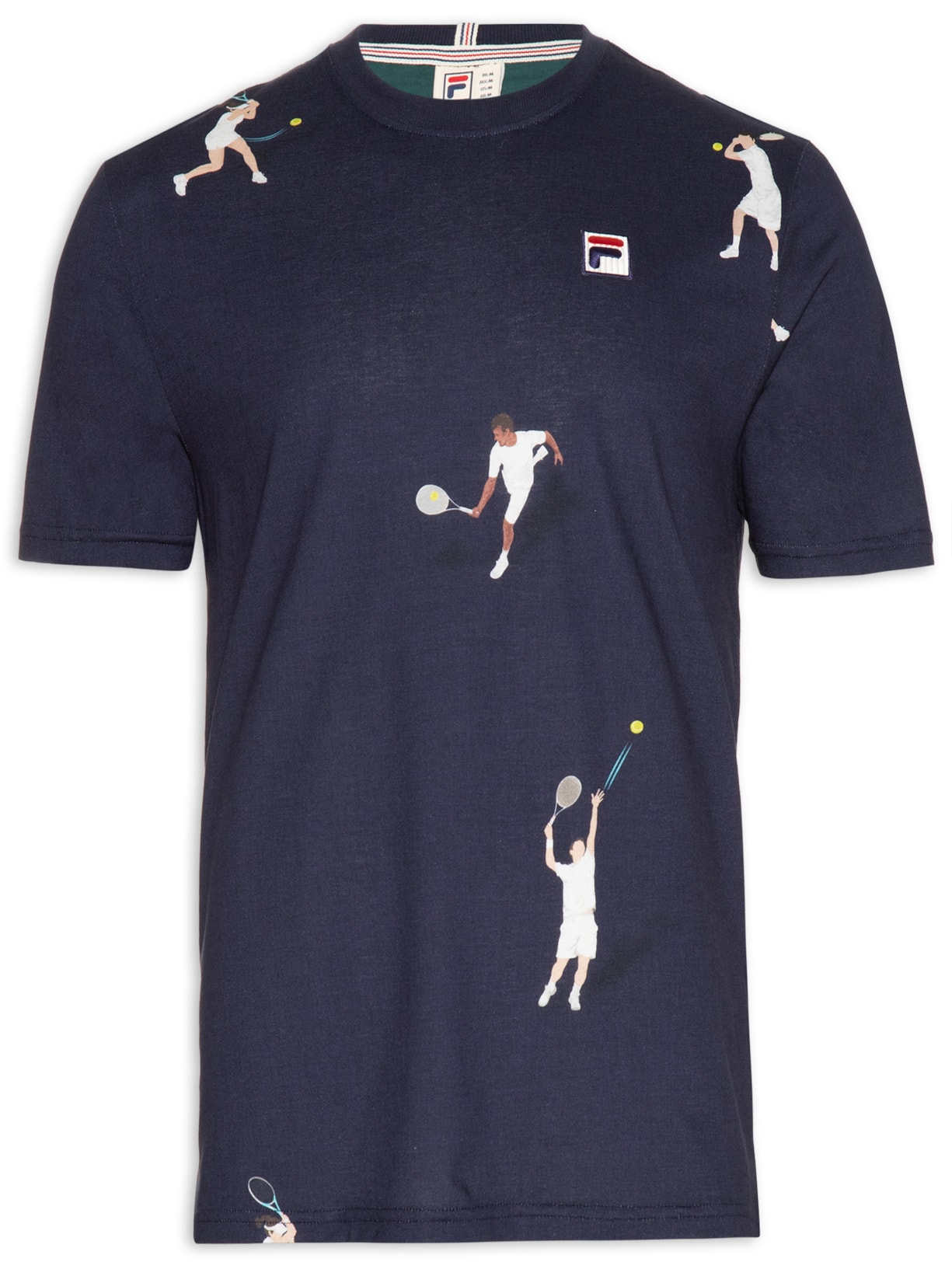 Camiseta Masculina Tennis Club Players Azul Fila