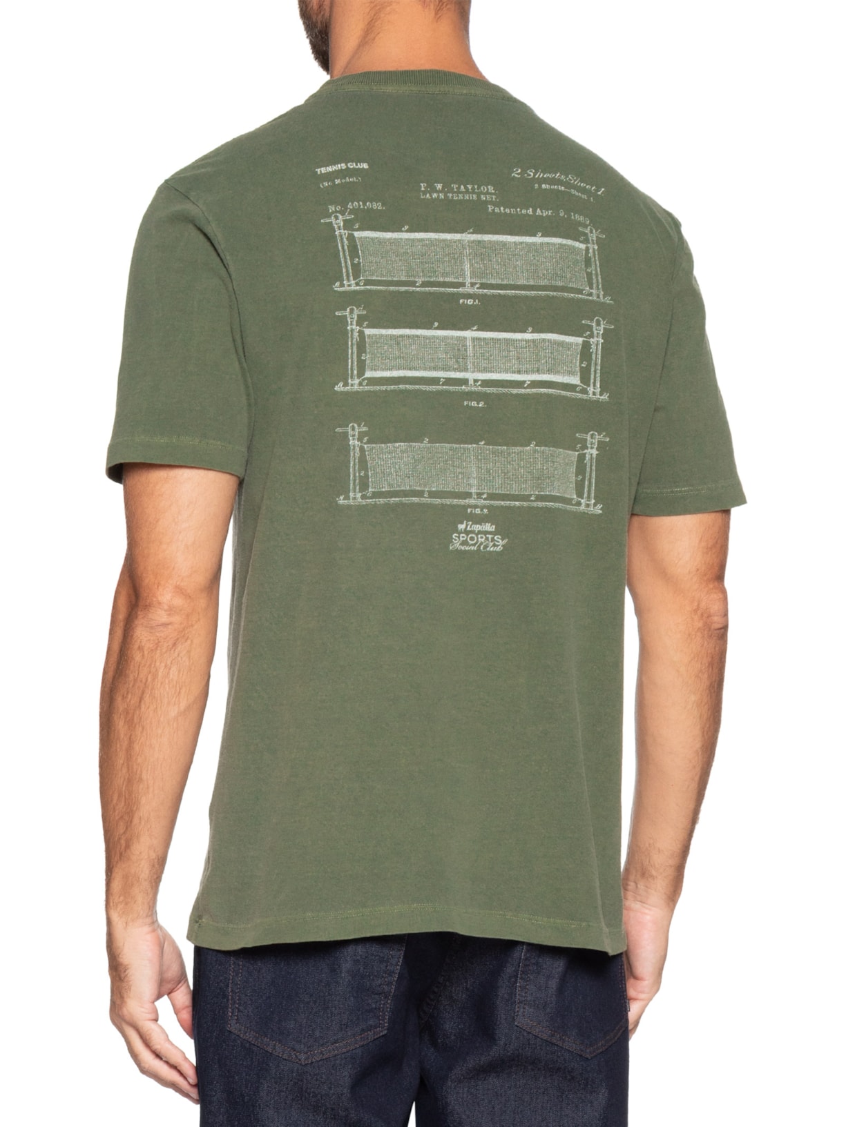 Camiseta Masculina Tennis Club Verde Zapalla
