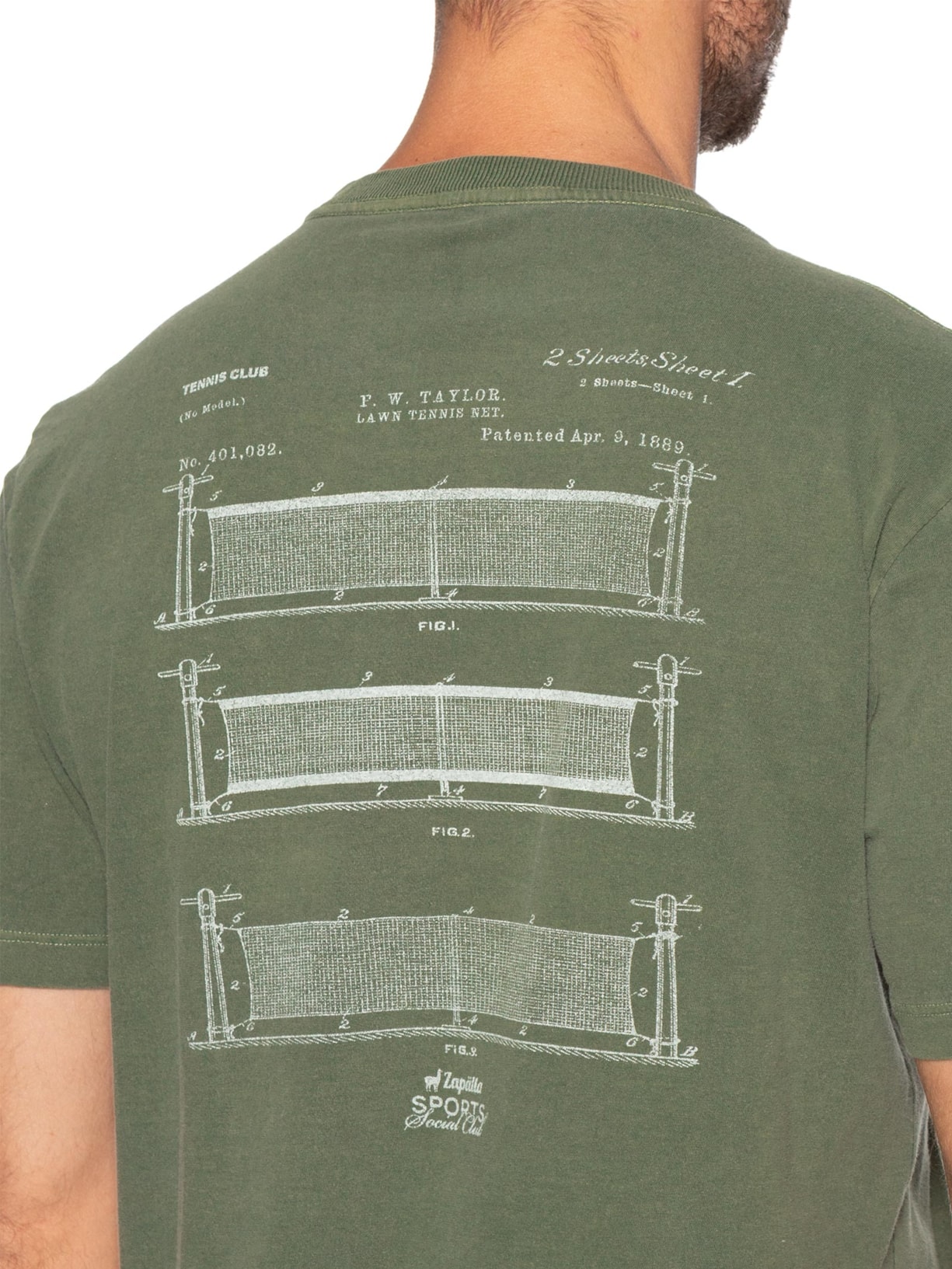 Camiseta Masculina Tennis Club Verde Zapalla