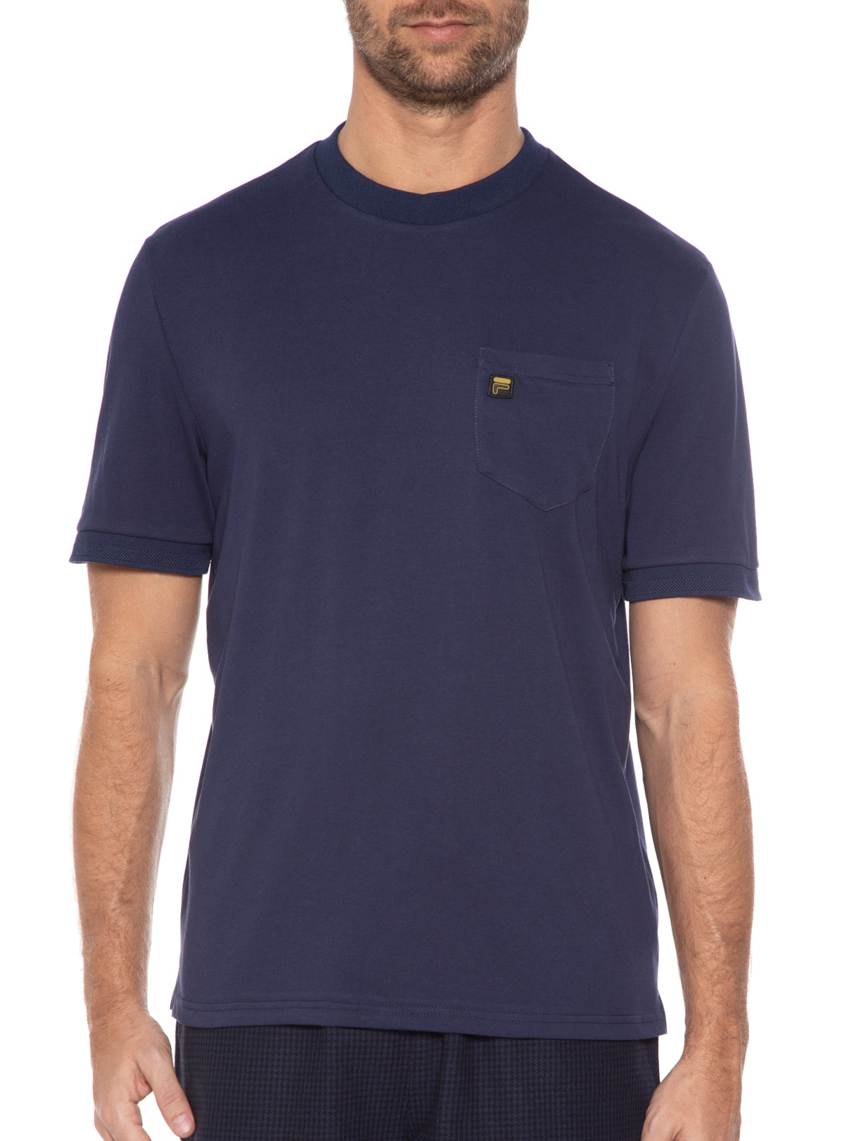 Camiseta Masculina Teo Azul Fila
