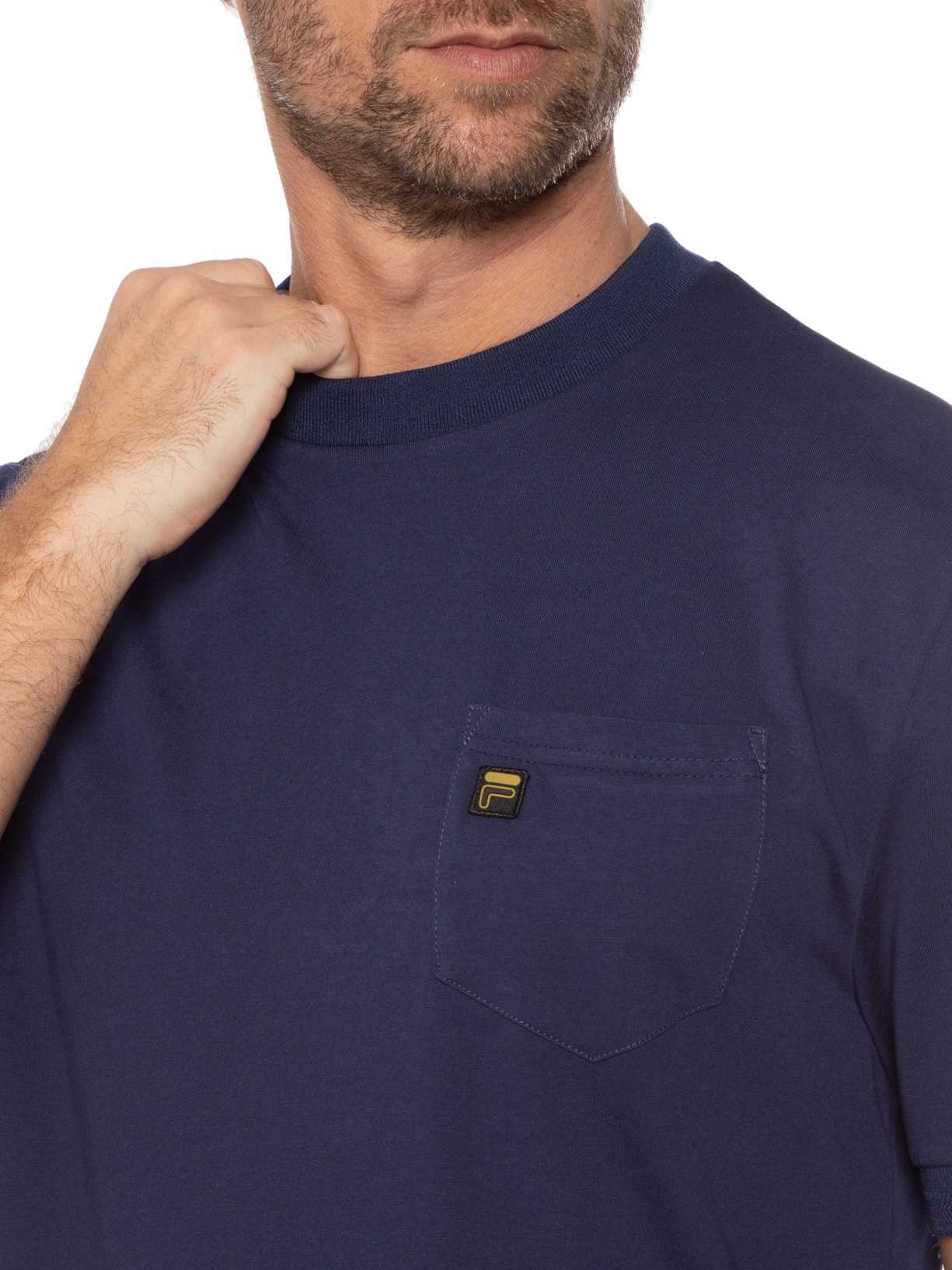 Camiseta Masculina Teo Azul Fila