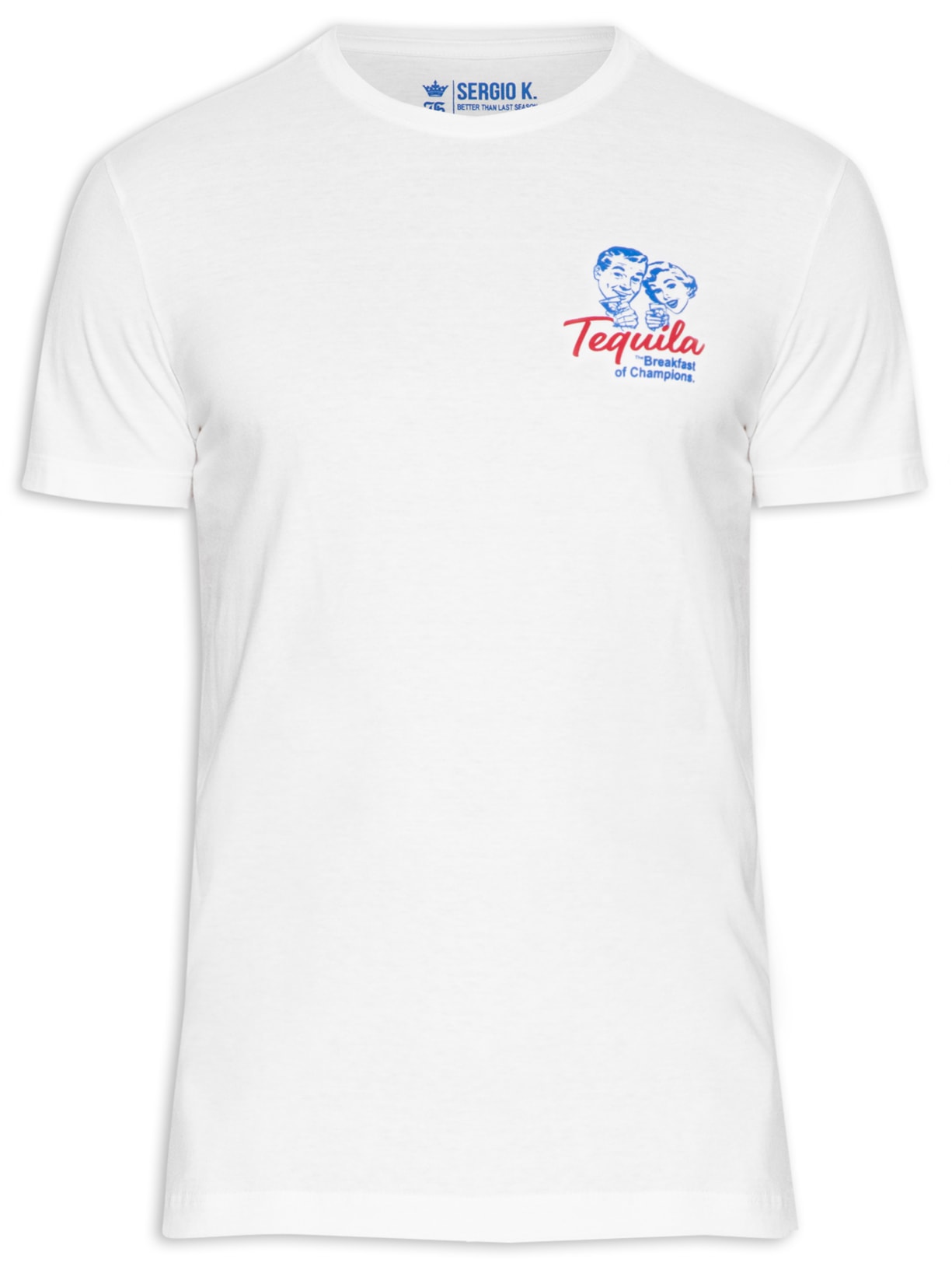 Camiseta Masculina Tequila Breakfast - Branco