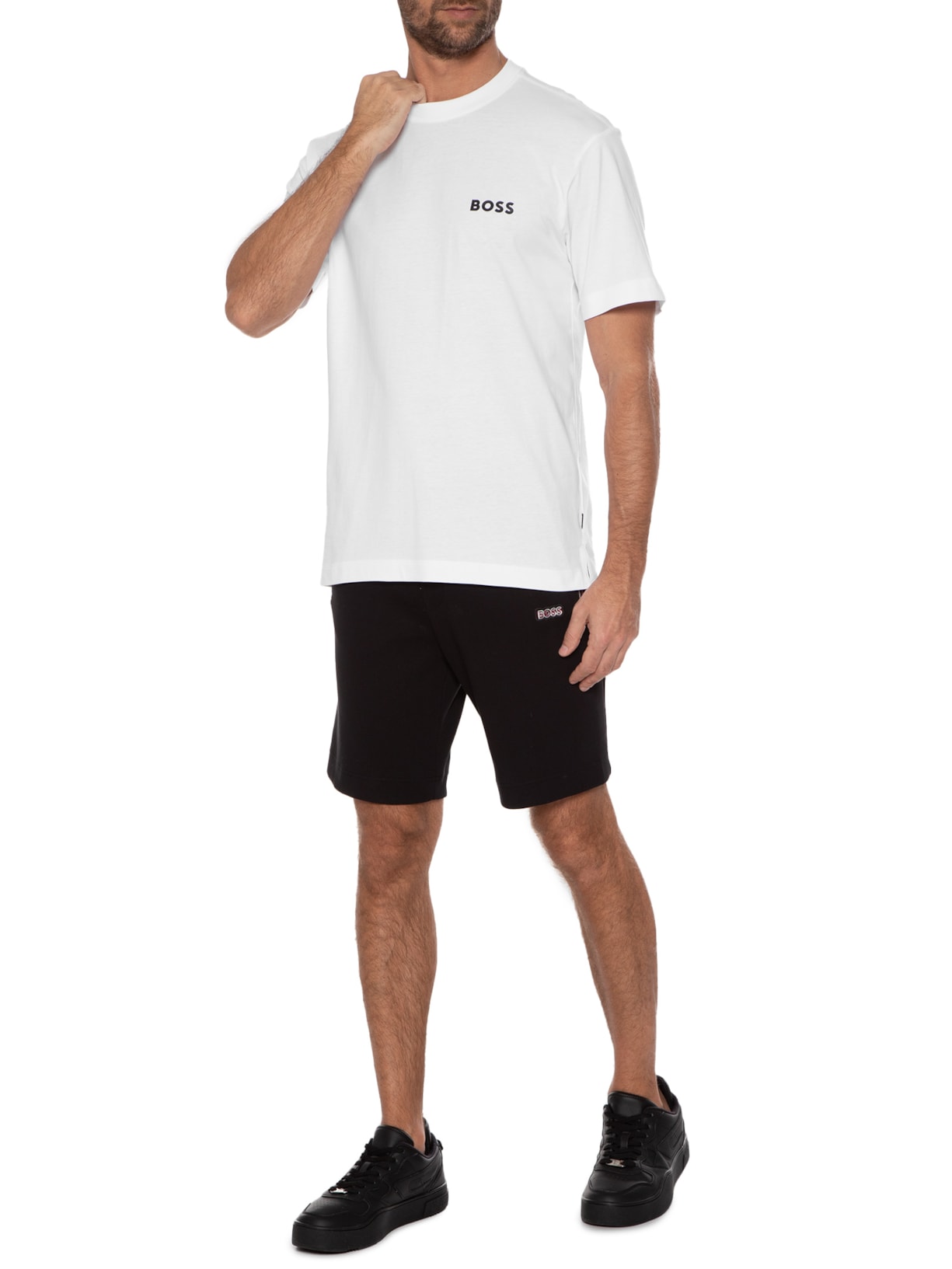 Camiseta Masculina Tessin Branco Boss