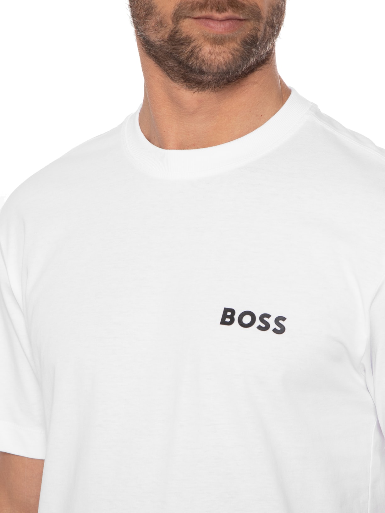 Camiseta Masculina Tessin Branco Boss