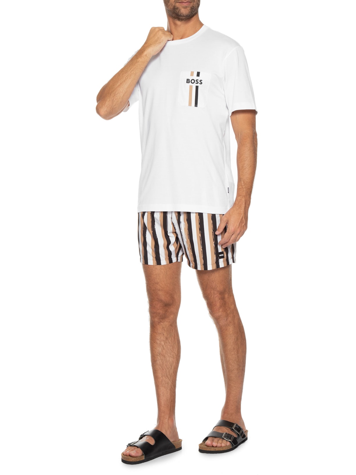 Camiseta Masculina Tessin Off White Boss