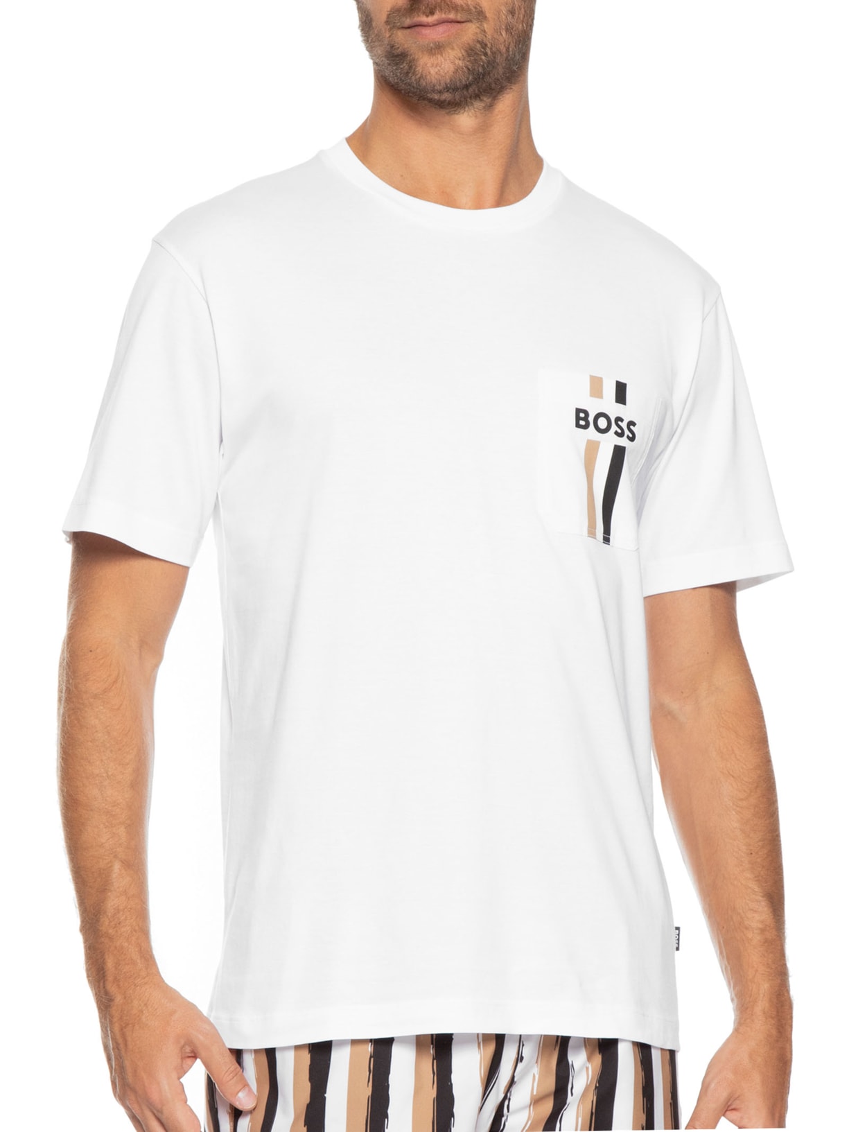 Camiseta Masculina Tessin Off White Boss