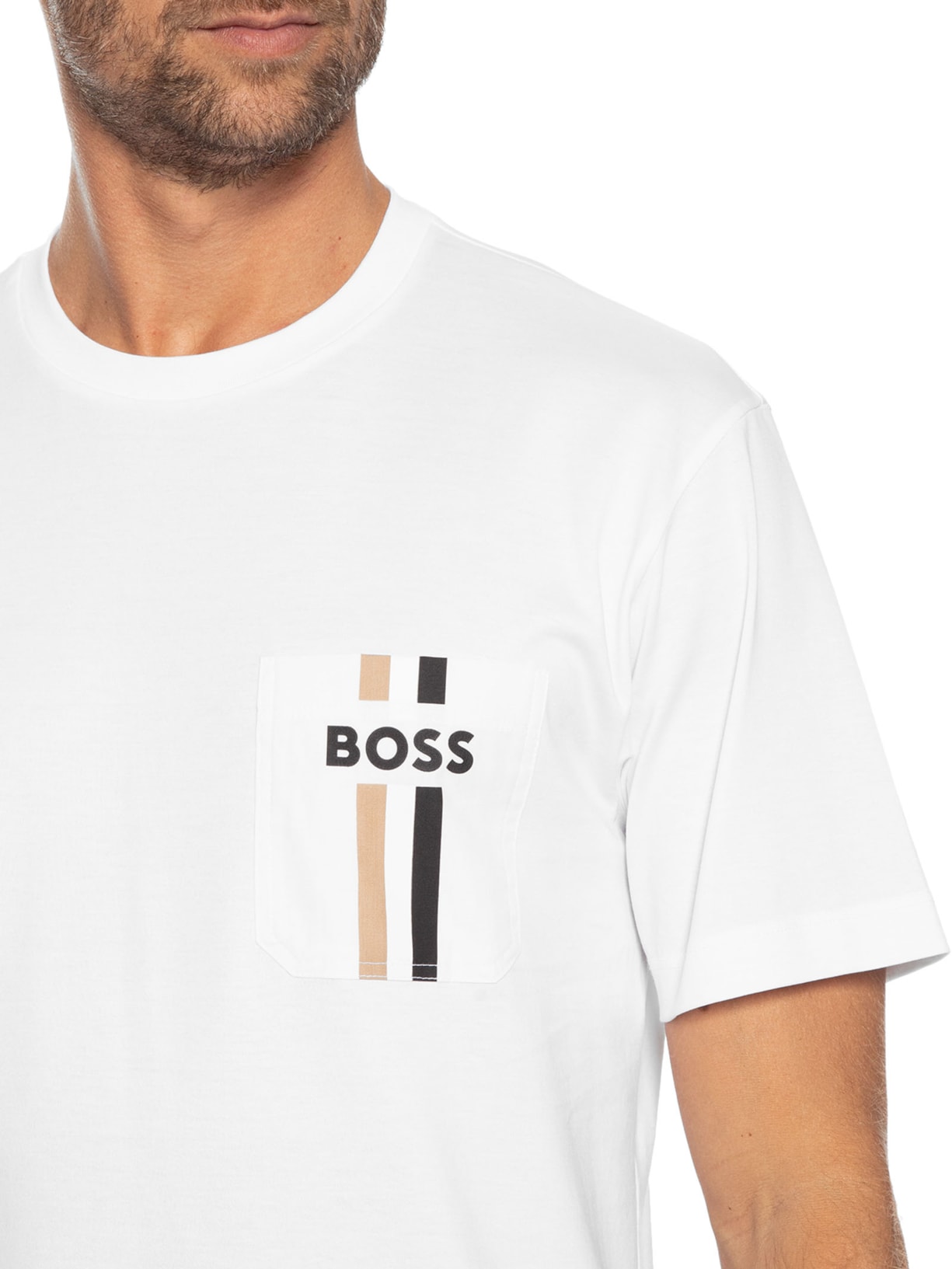 Camiseta Masculina Tessin Off White Boss