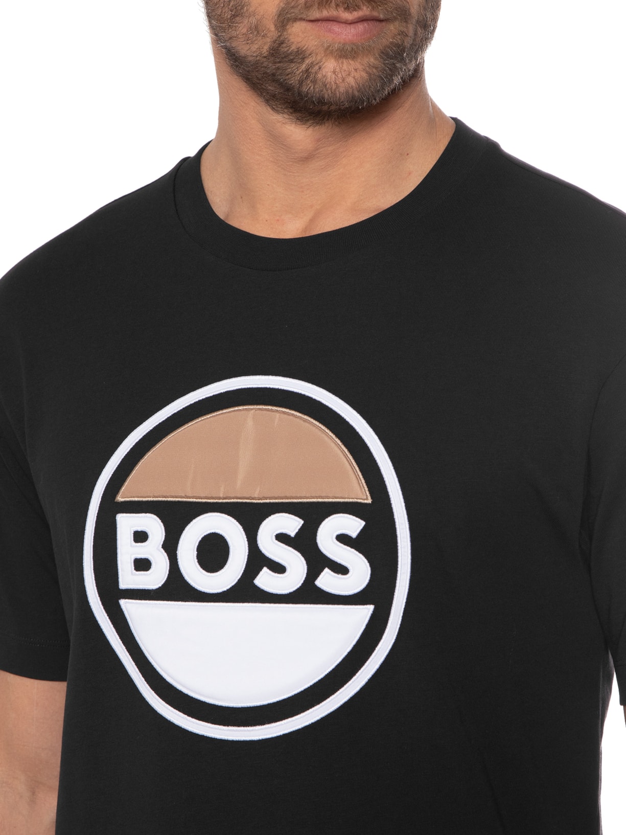 Camiseta Masculina Tessin Preto Boss