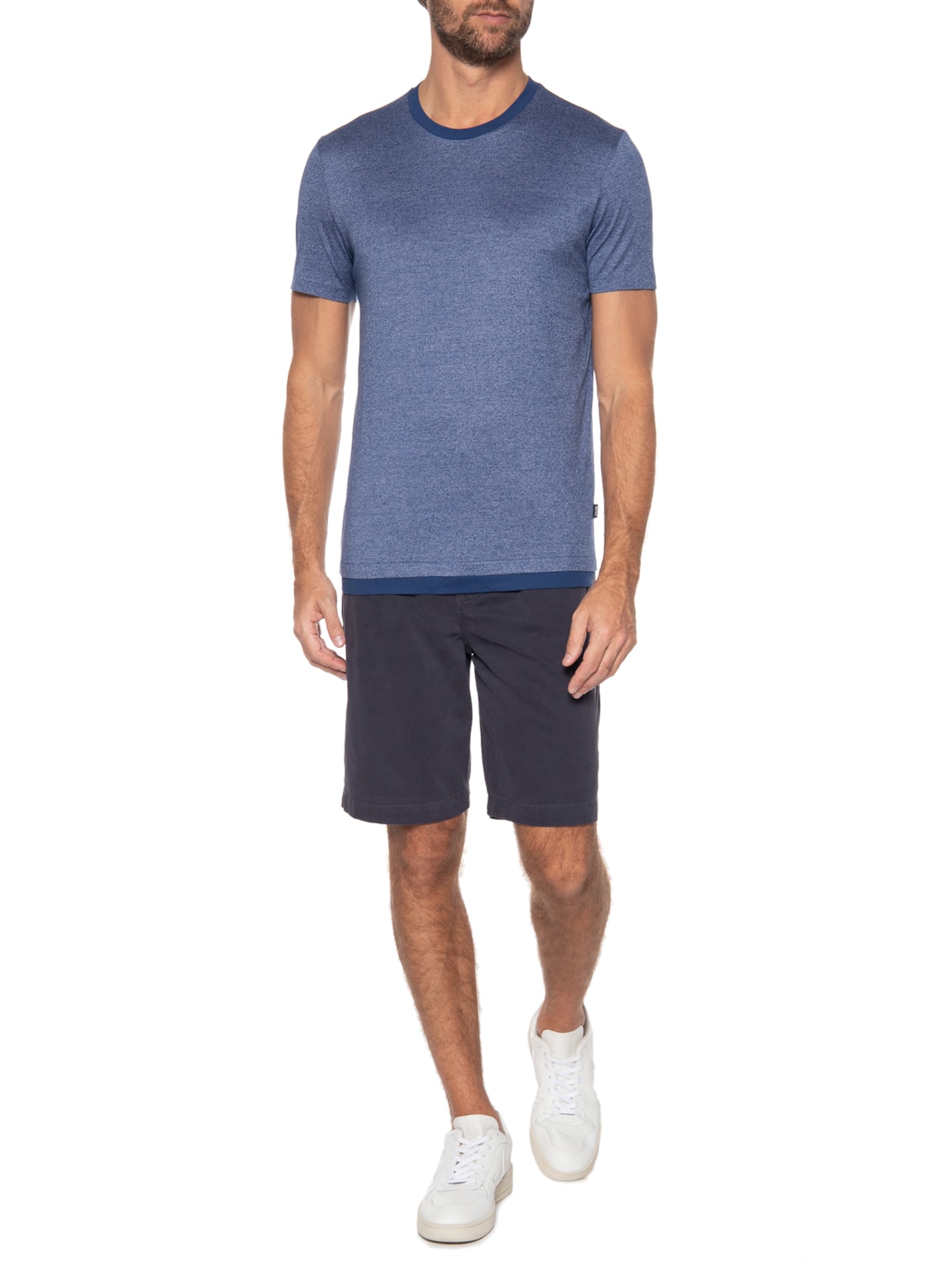 Camiseta Masculina Tessler Azul Boss