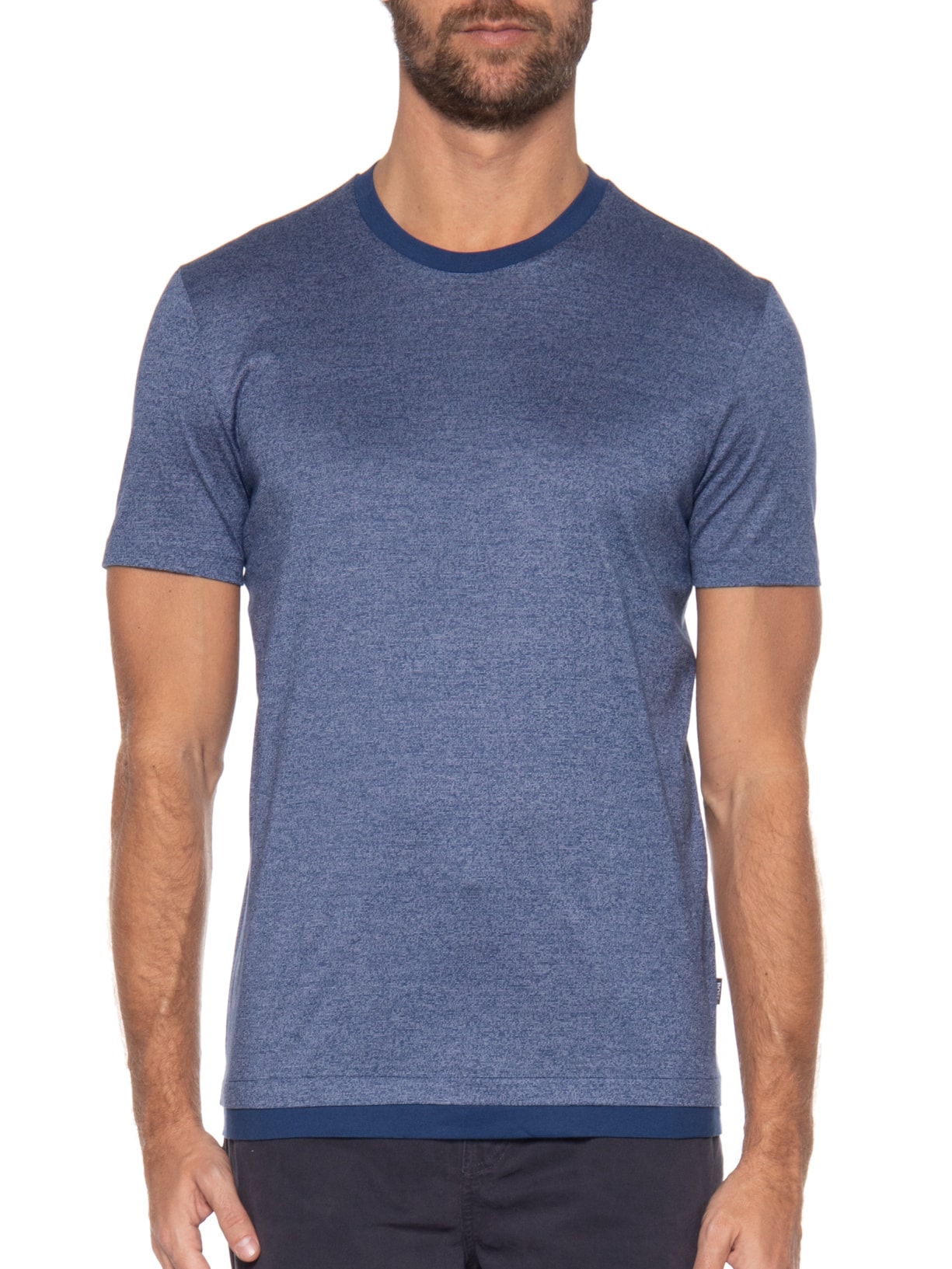 Camiseta Masculina Tessler Azul Boss