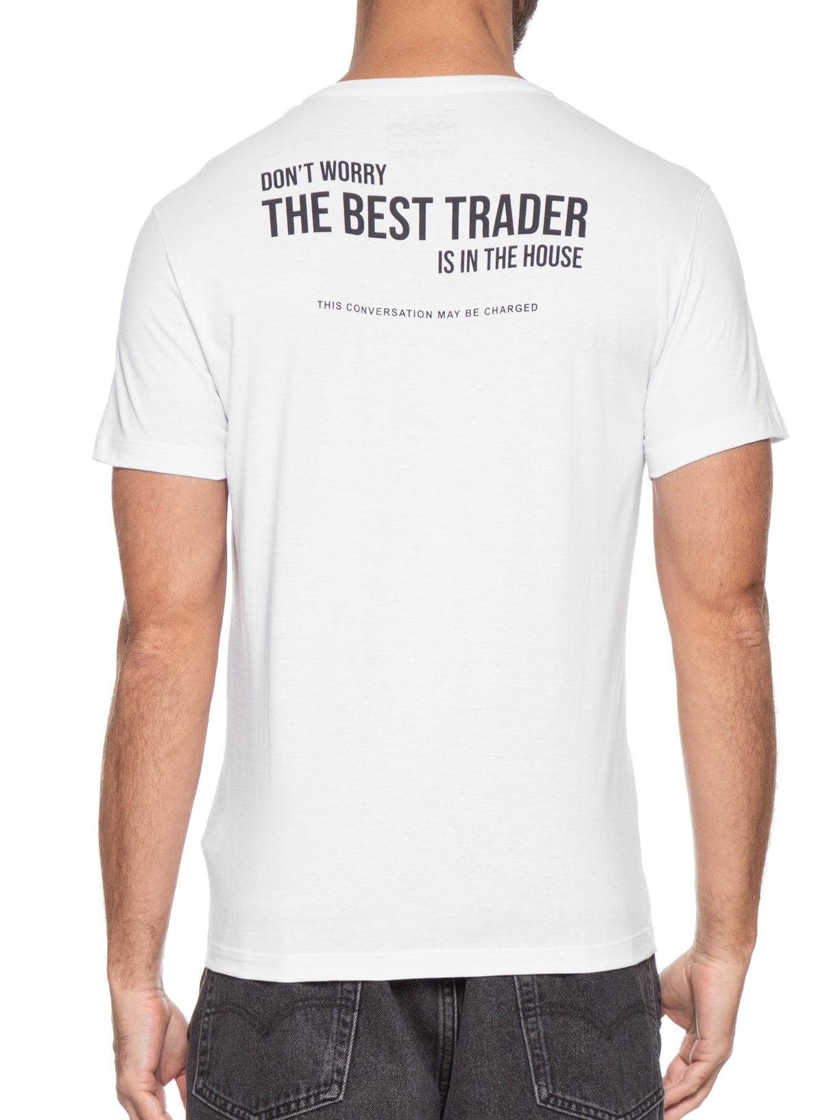 Camiseta Masculina The Best Trader Branco Sergio K