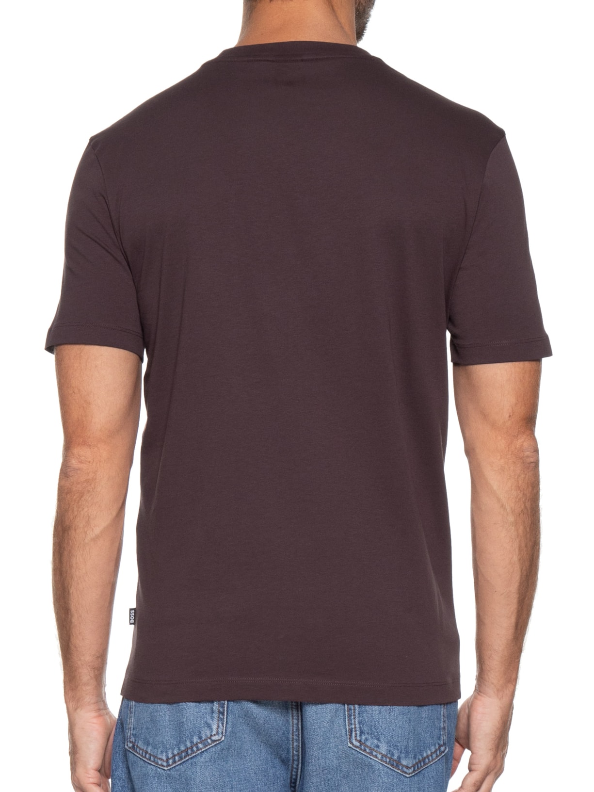 Camiseta Masculina Thompson Marrom Escuro Boss