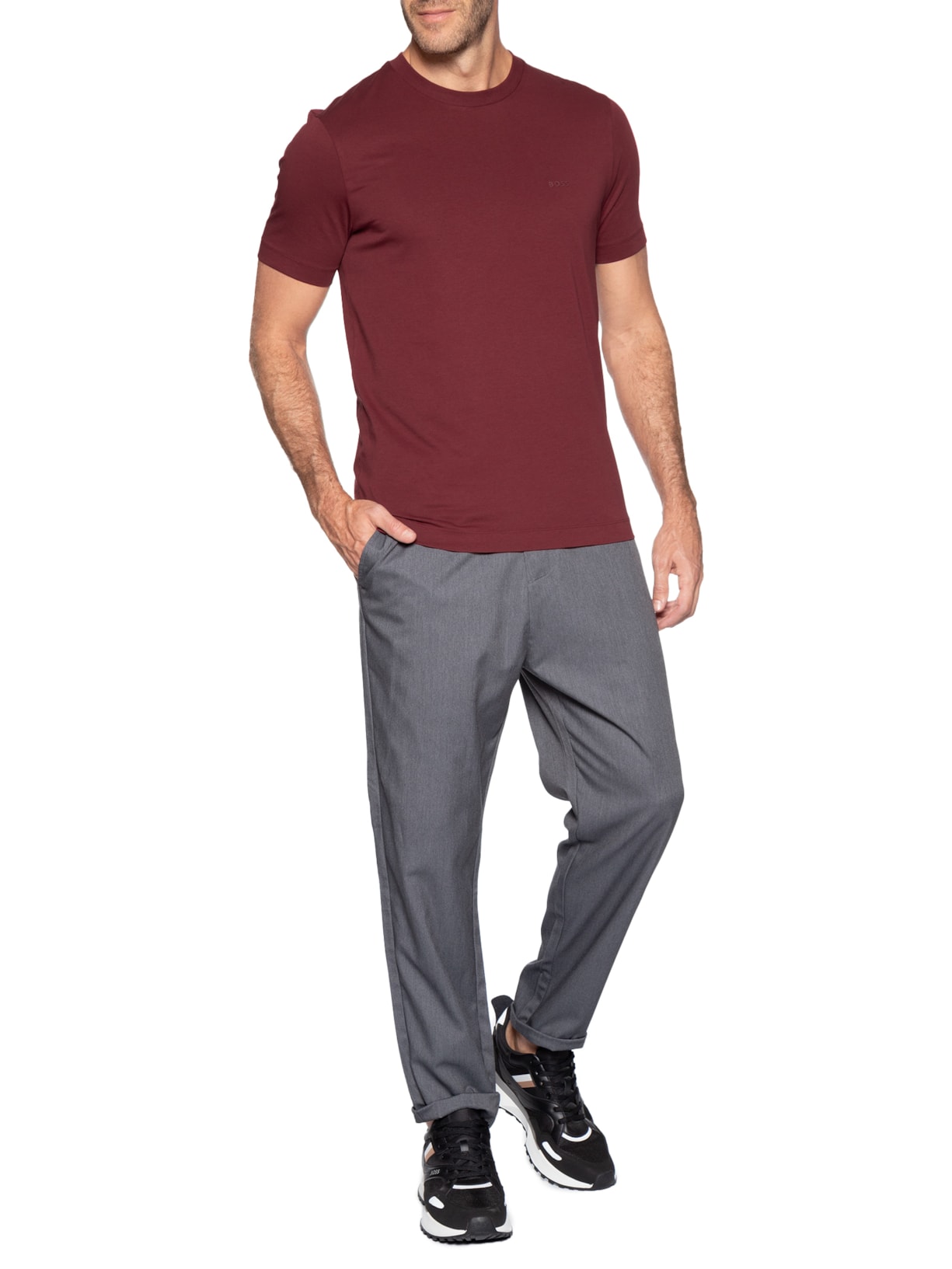 Camiseta Masculina Thompson Vermelho Boss