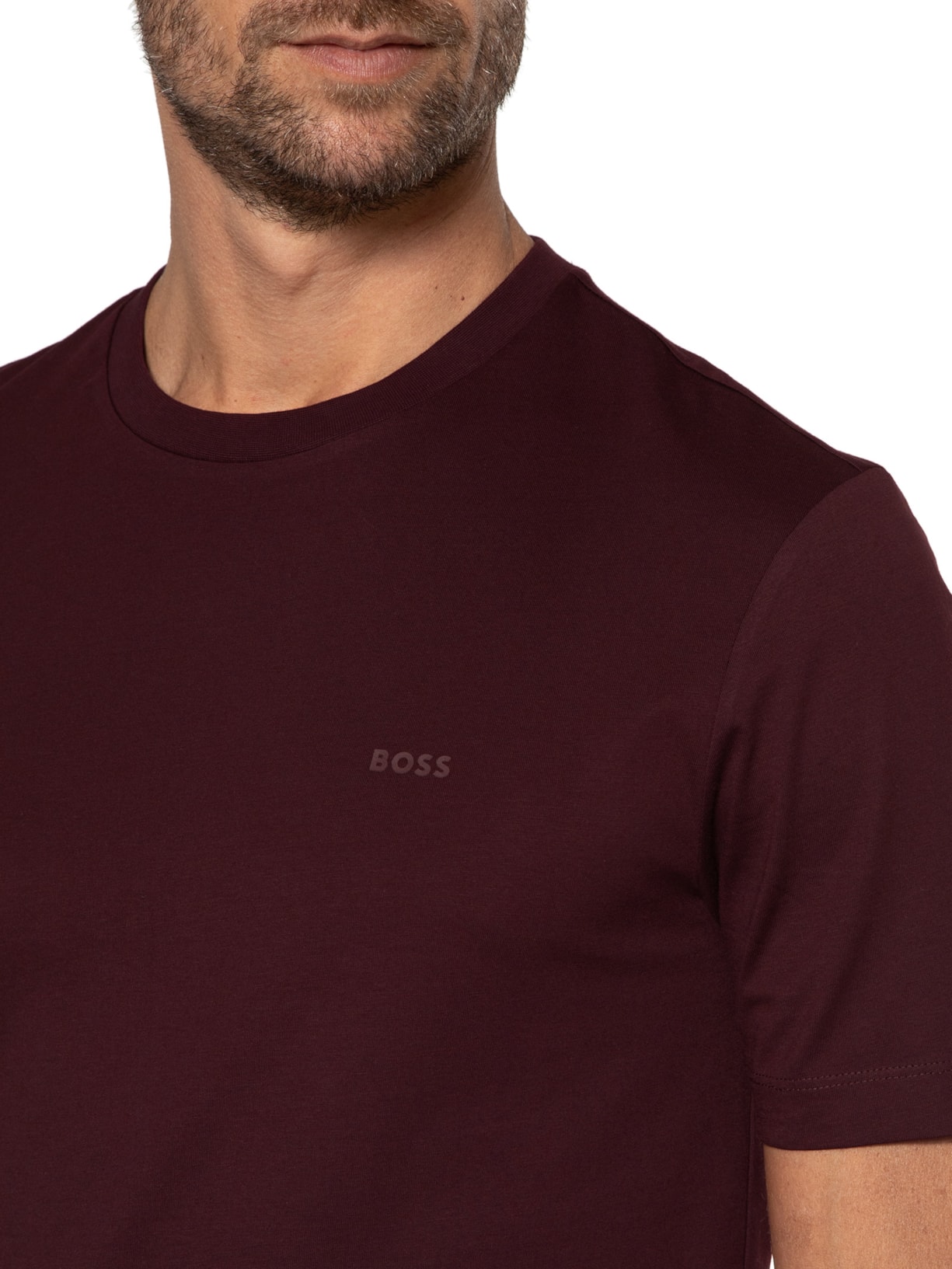 Camiseta Masculina Thompson Vinho Boss