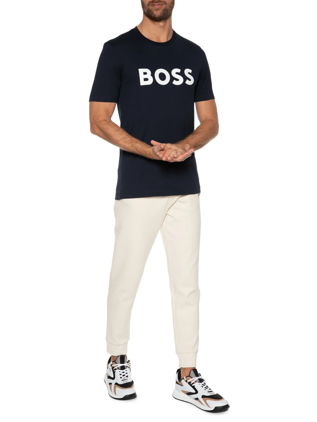 Camiseta Masculina Tiburt Azul Boss
