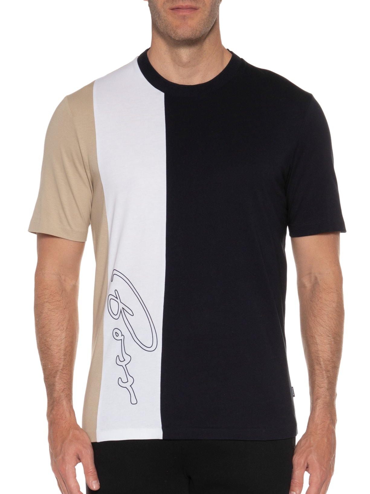 Camiseta Masculina Tiburt Azul Boss