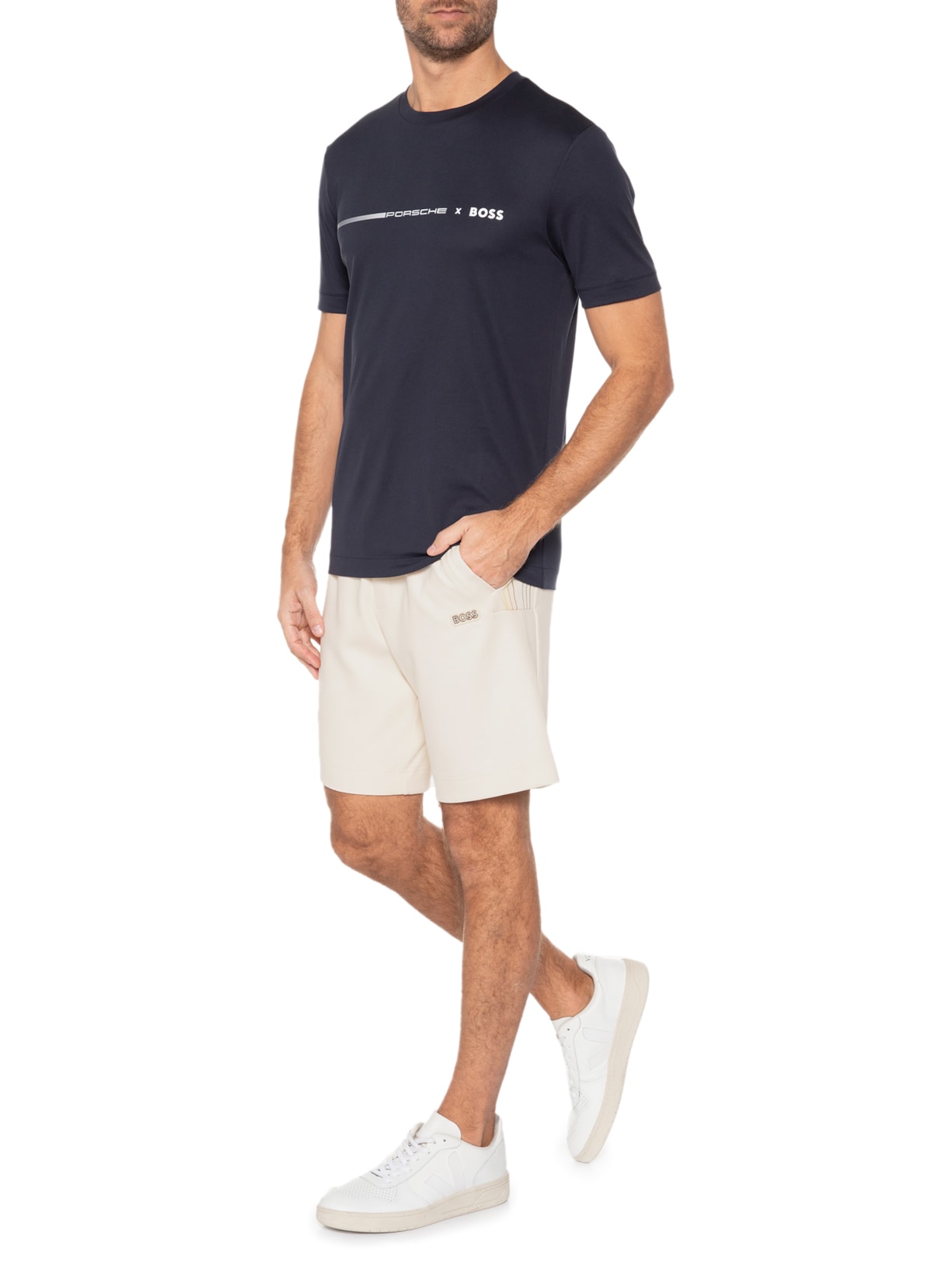 Camiseta Masculina Tiburt Azul Boss