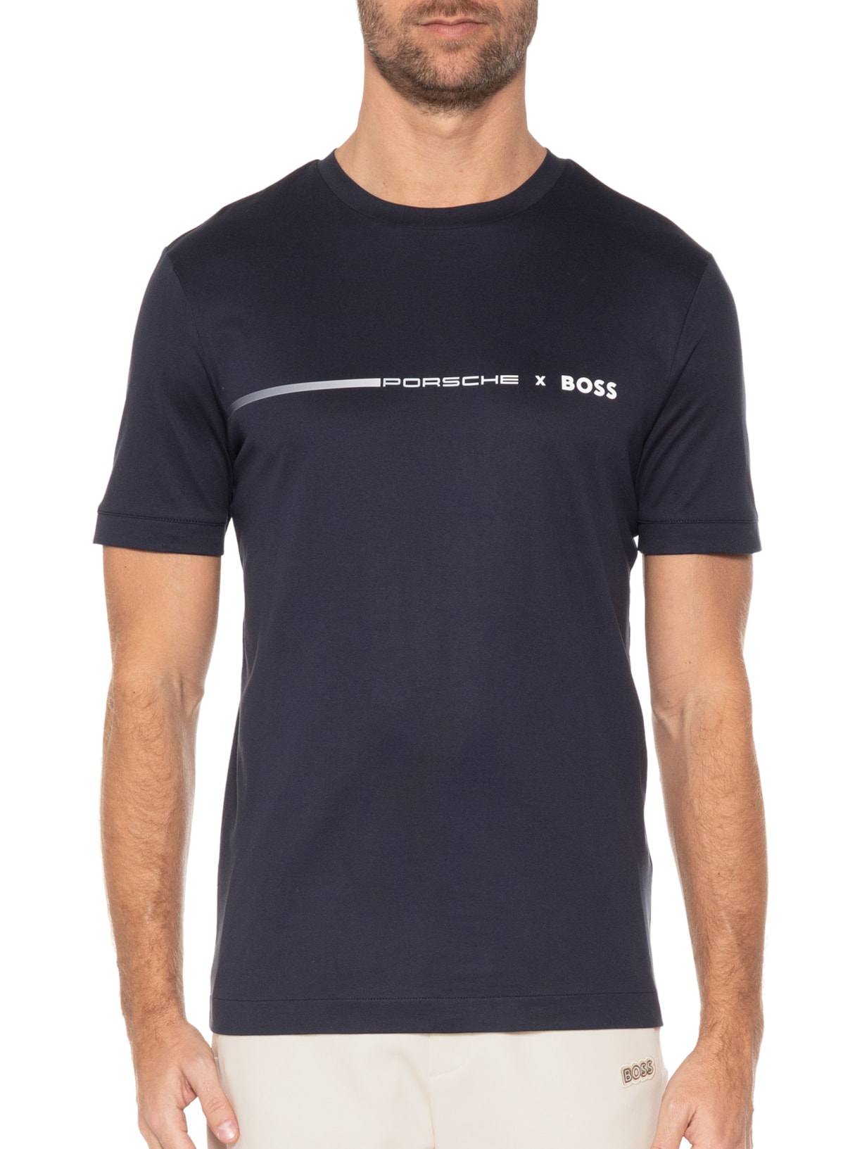 Camiseta Masculina Tiburt Azul Boss