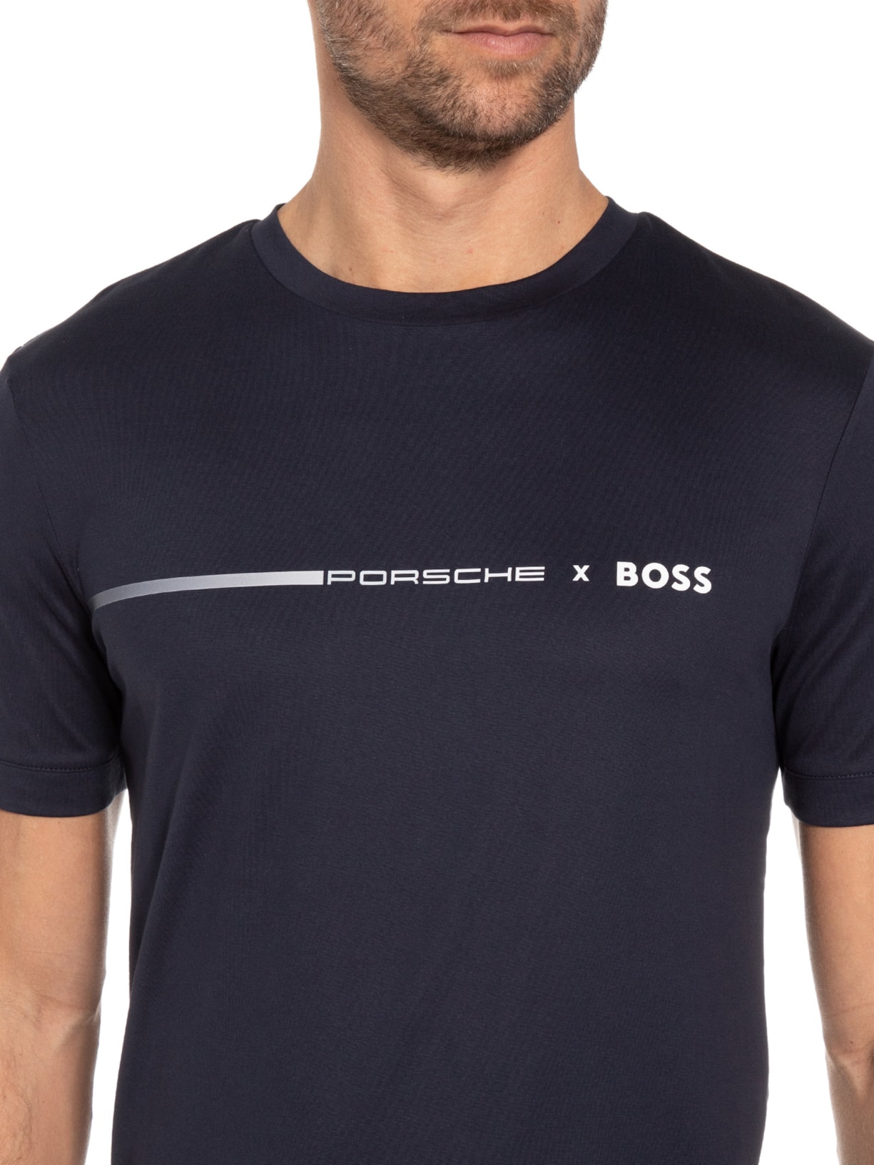 Camiseta Masculina Tiburt Azul Boss
