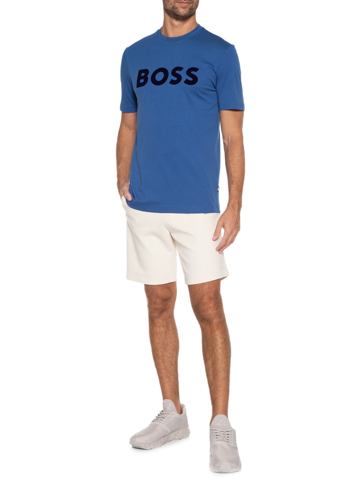 Camiseta Masculina Tiburt Azul Boss