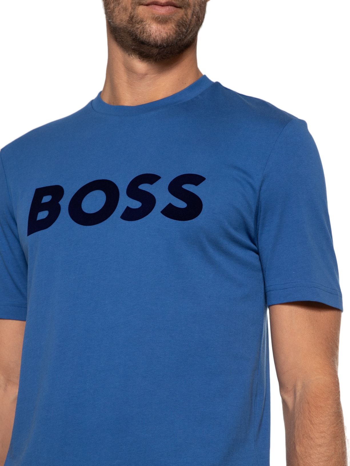 Camiseta Masculina Tiburt Azul Boss