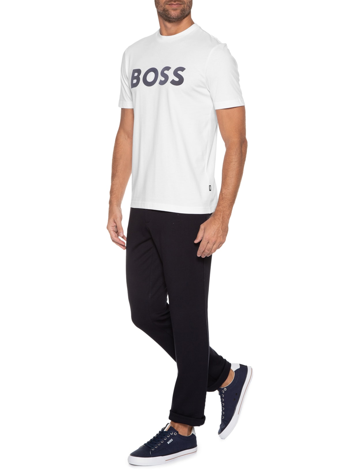Camiseta Masculina Tiburt Branco Boss