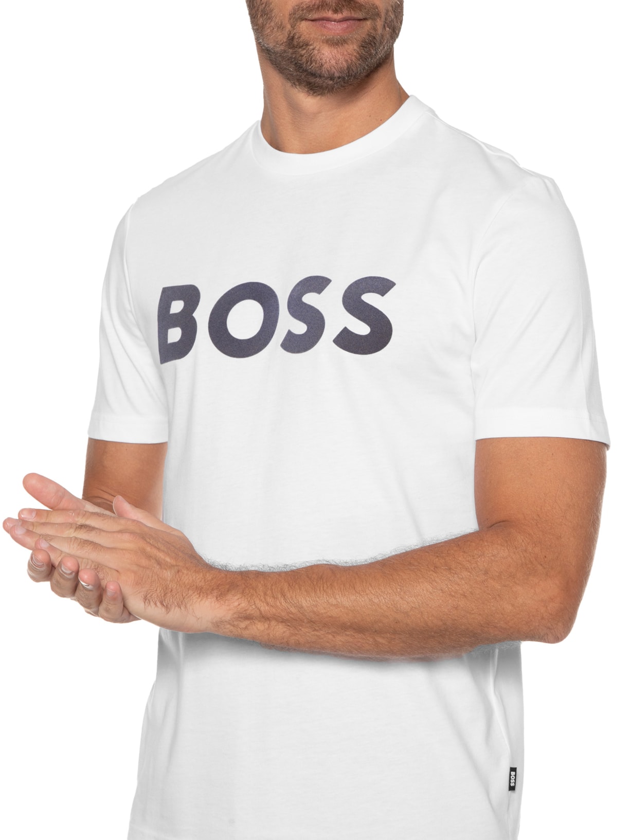 Camiseta Masculina Tiburt Branco Boss