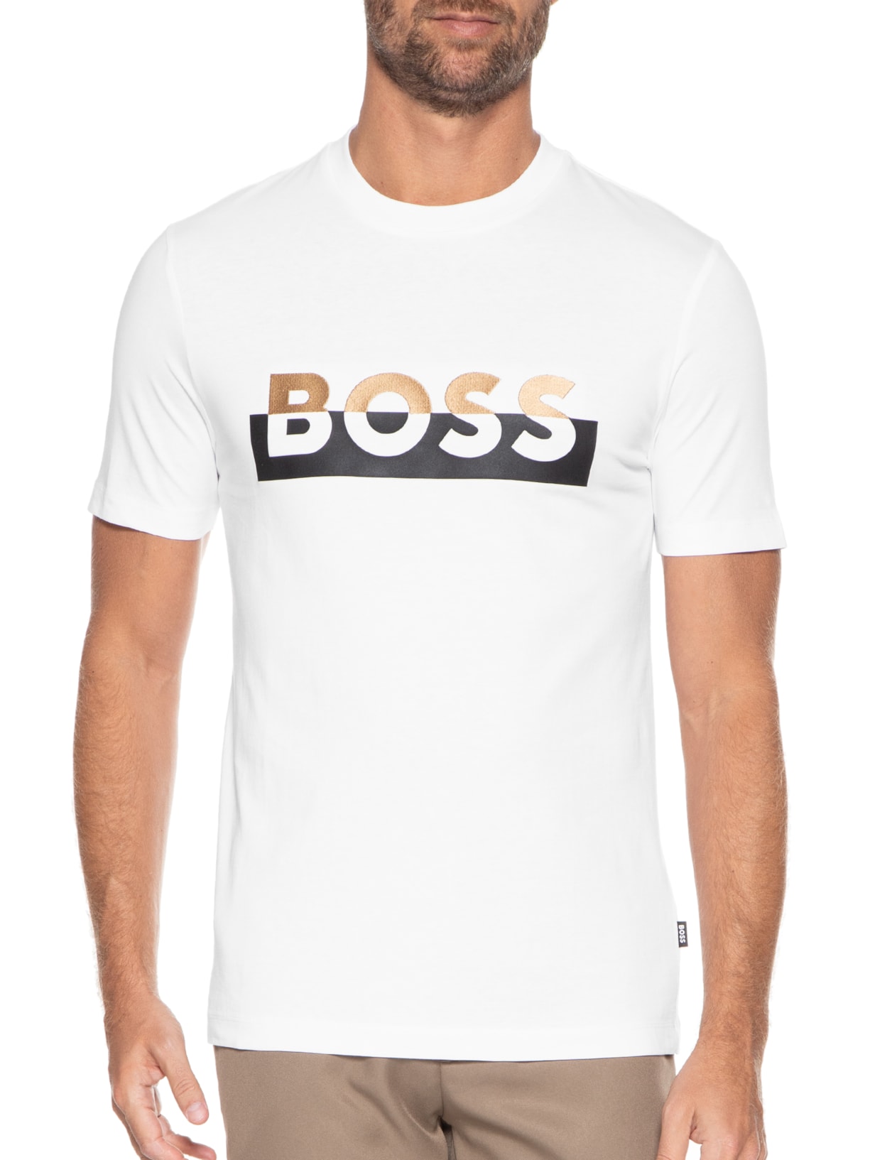 Camiseta Masculina Tiburt Branco Boss