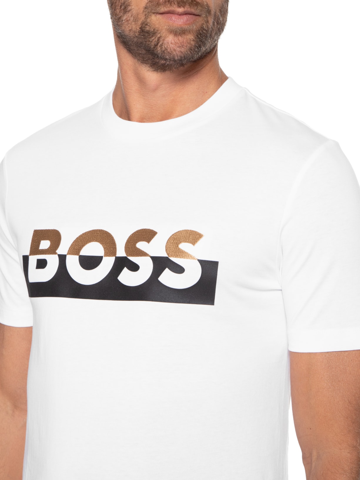 Camiseta Masculina Tiburt Branco Boss