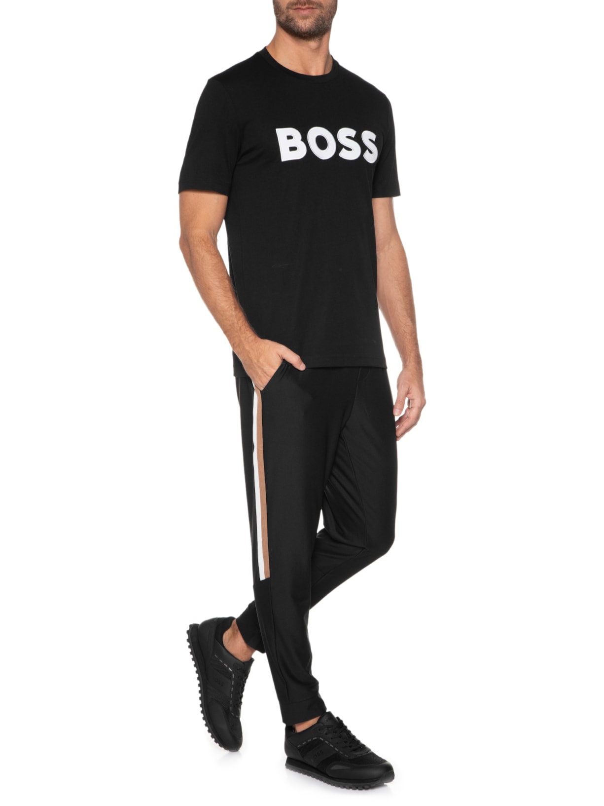 Camiseta Masculina Tiburt Preto Boss