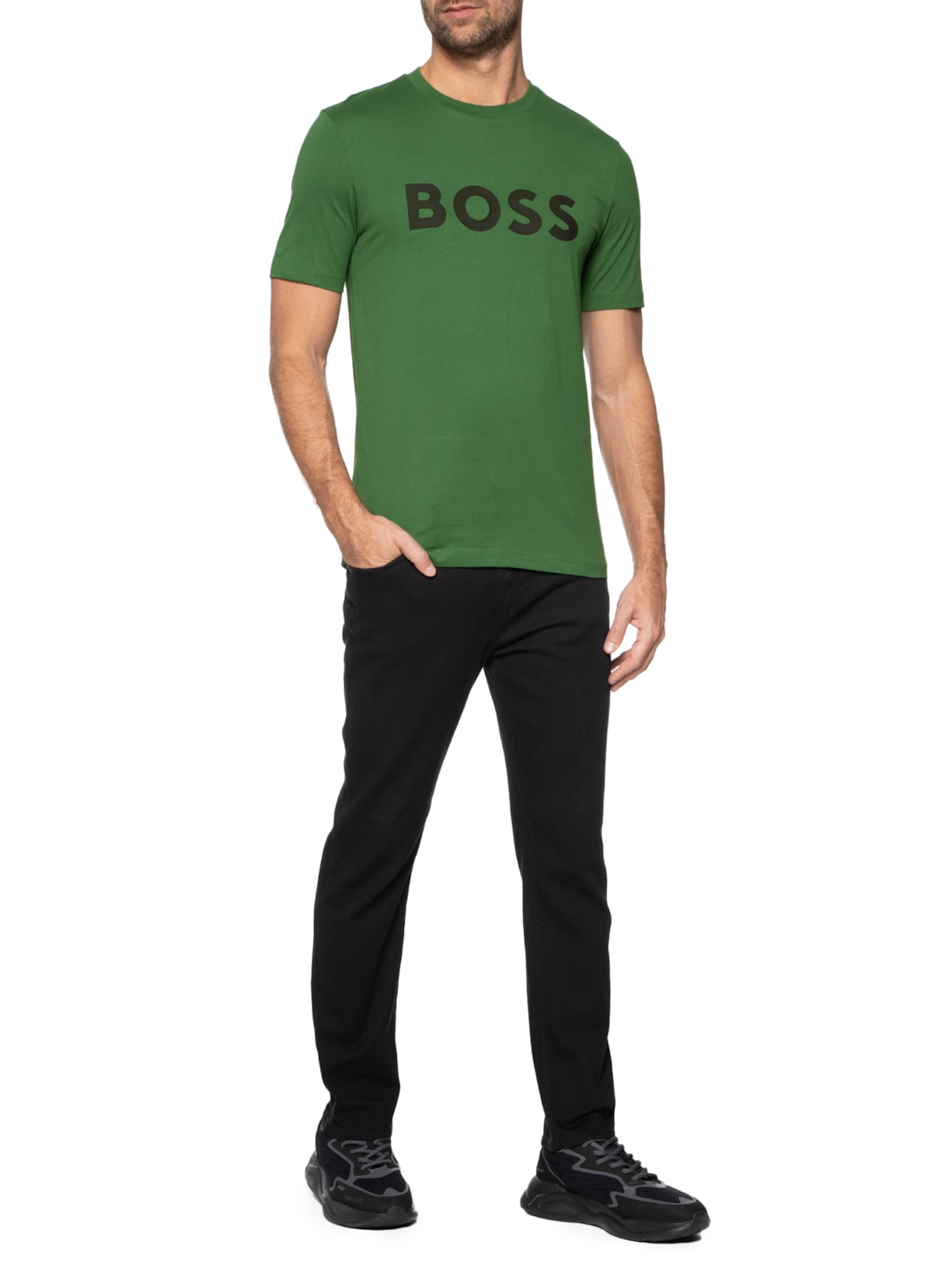 Camiseta Masculina Tiburt Verde Boss