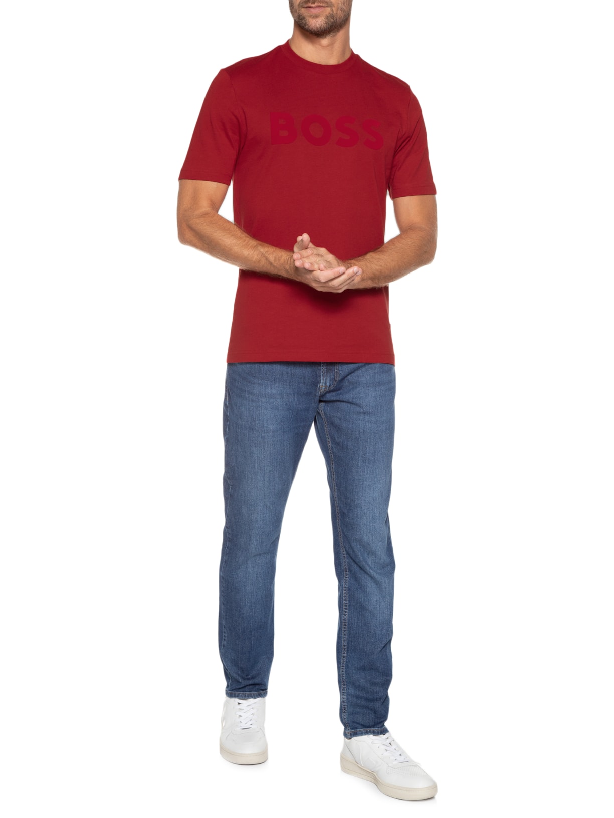 Camiseta Masculina Tiburt Vermelho Boss