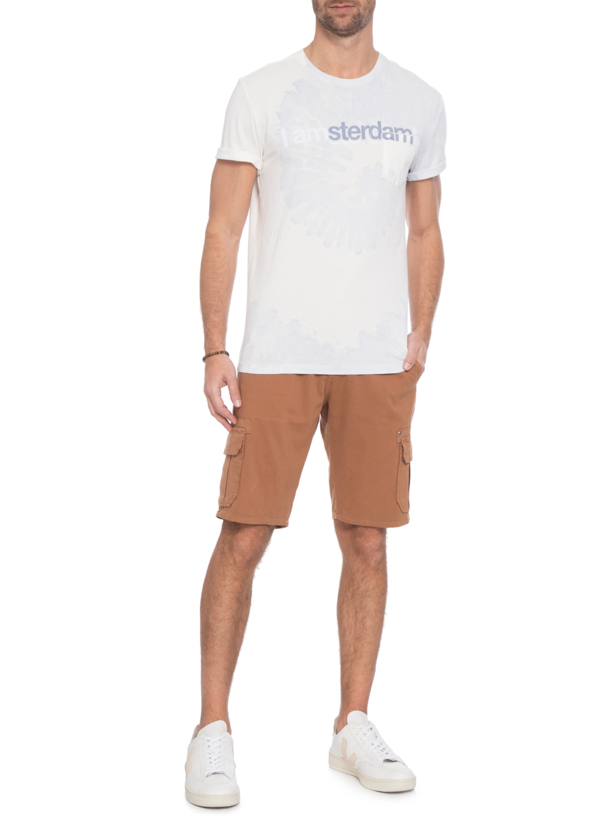 Camiseta Masculina Tie Dye Ams Azul Von Der Volke