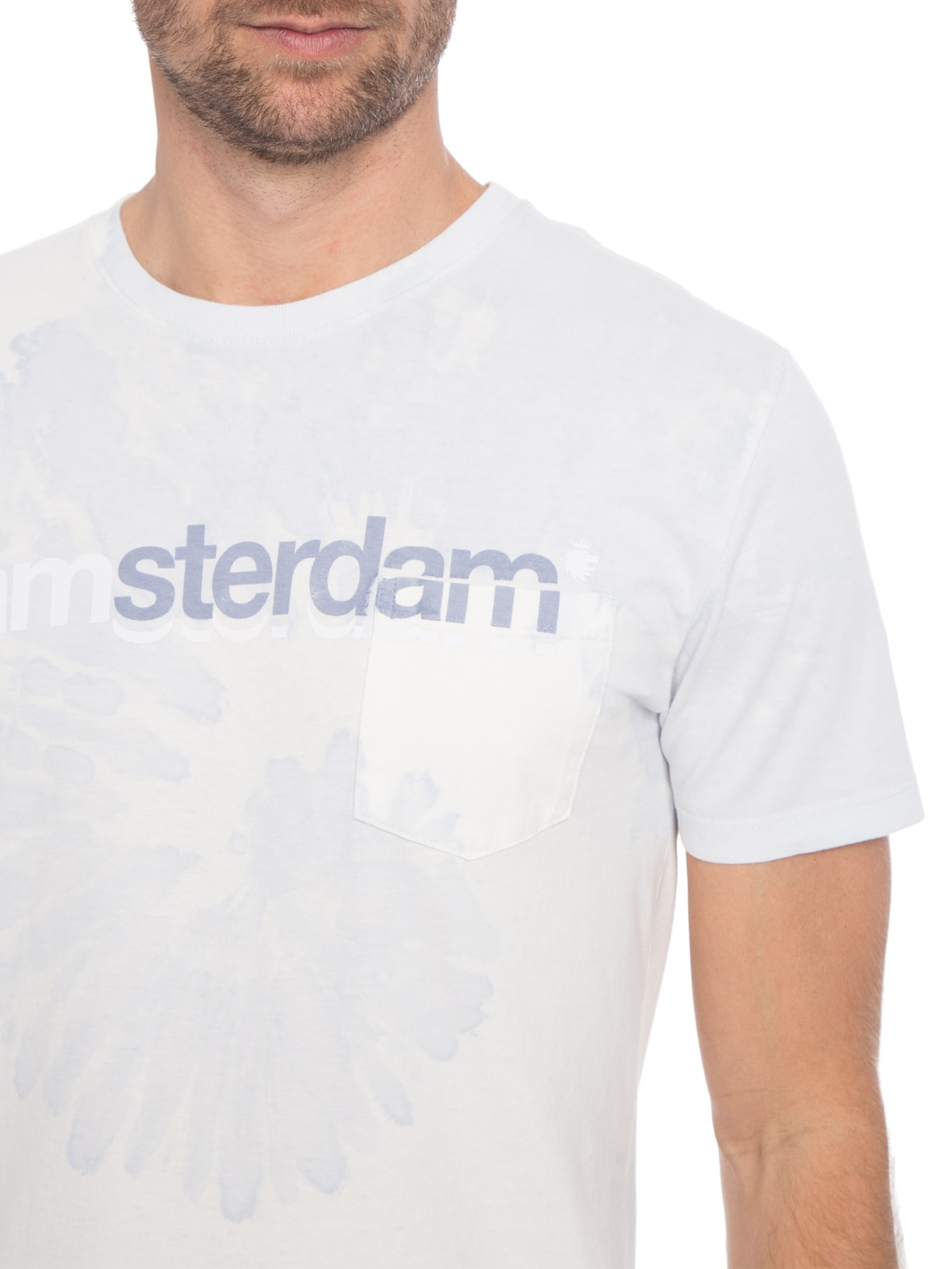 Camiseta Masculina Tie Dye Ams Azul Von Der Volke