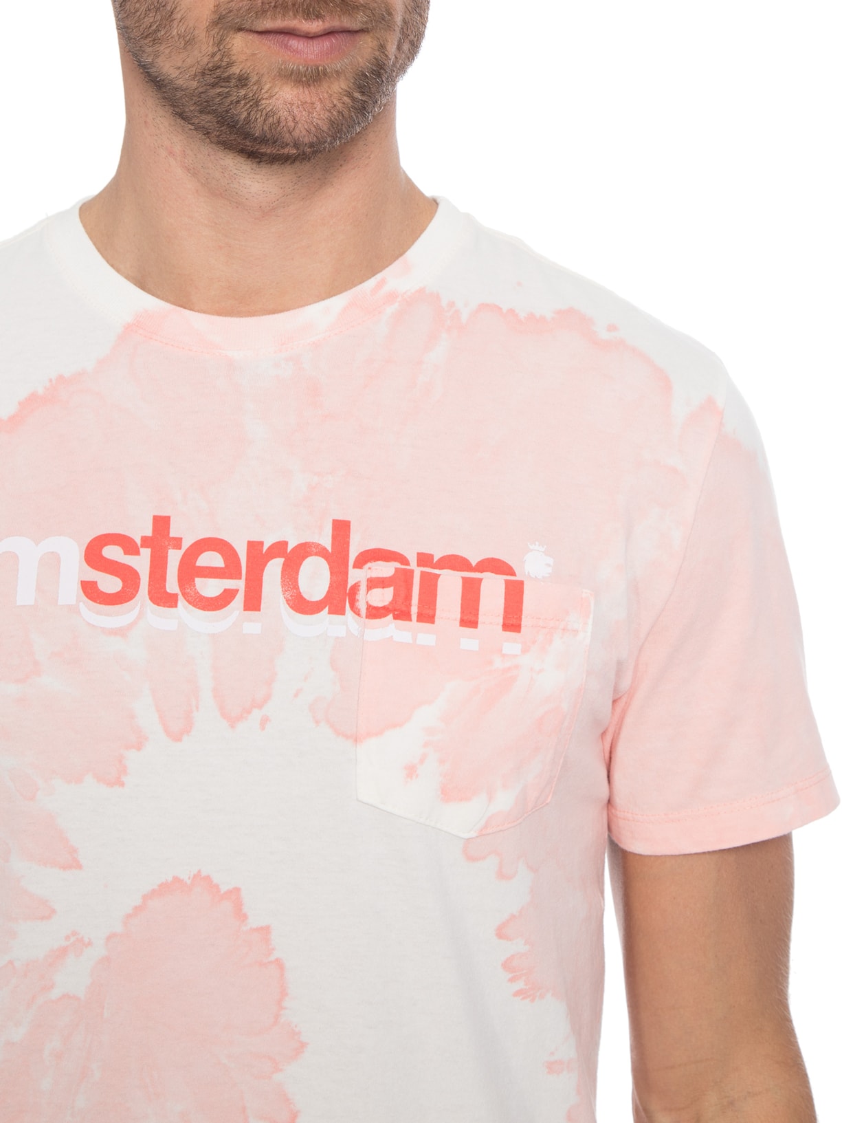 Camiseta Masculina Tie Dye Ams Rosa Von Der Volke