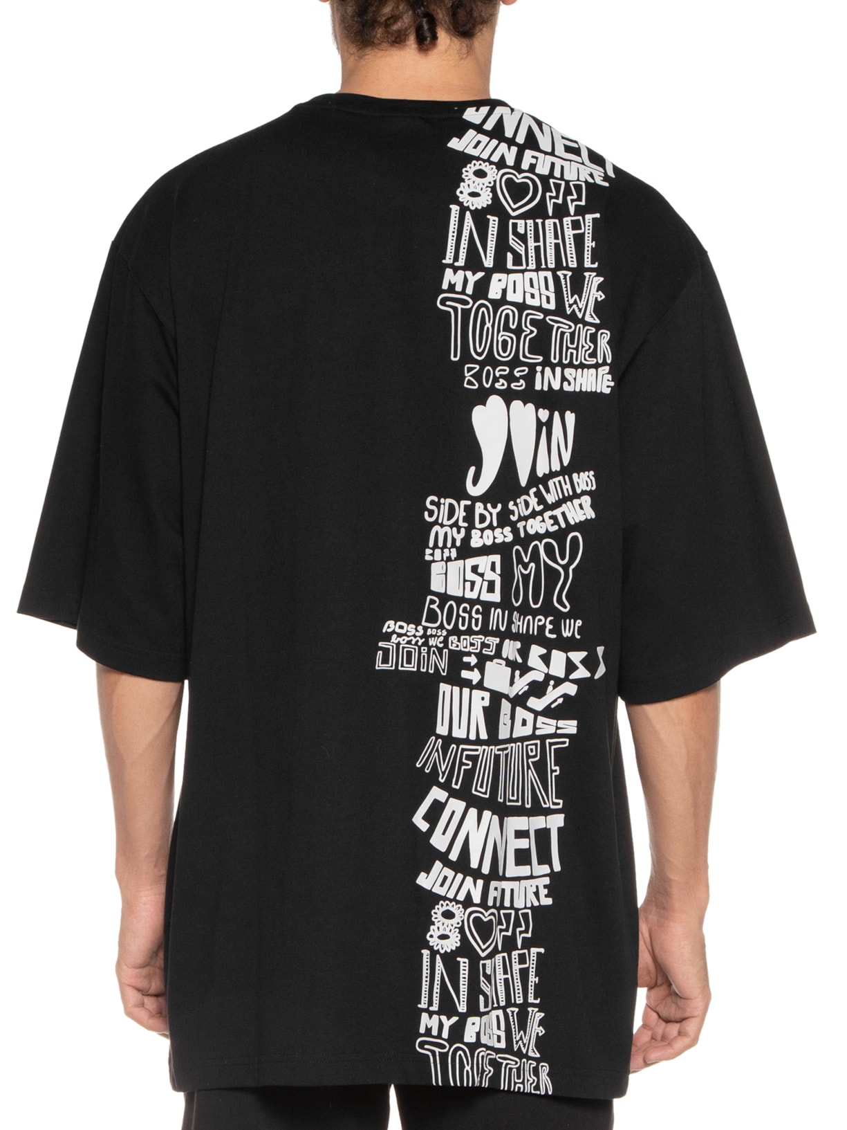 Camiseta Masculina Timono Lotus Preto Boss