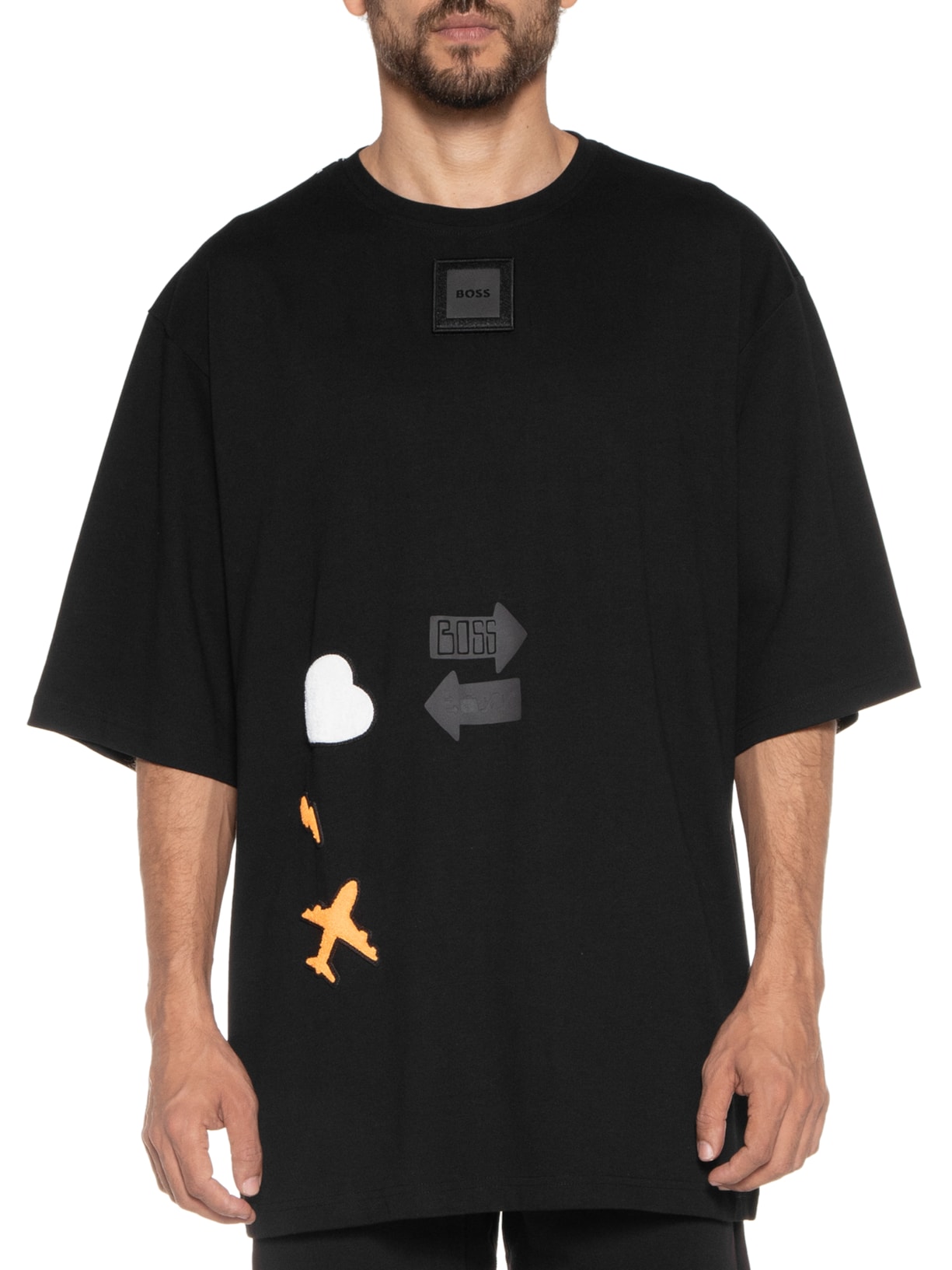 Camiseta Masculina Timono Lotus Preto Boss