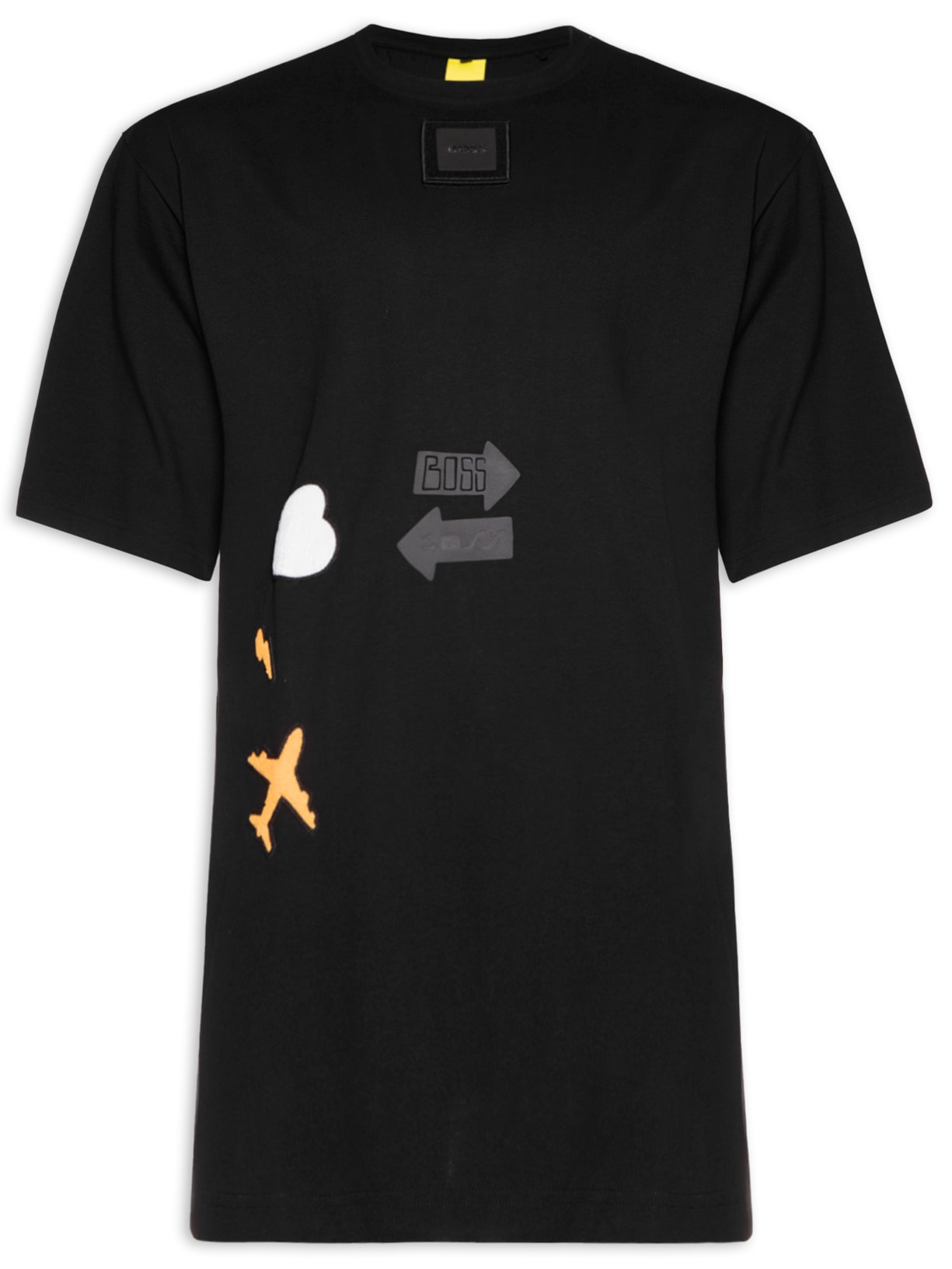 Camiseta Masculina Timono Lotus Preto Boss