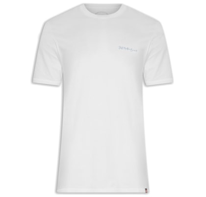 Camiseta Masculina Tinturada Peixinhos - Branco