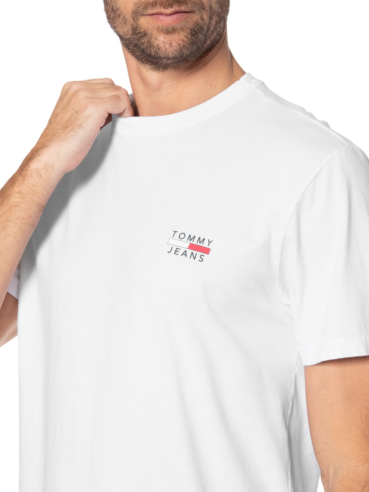 Camiseta Masculina Tjm Chest Logo Tee Branco Tommy Jeans