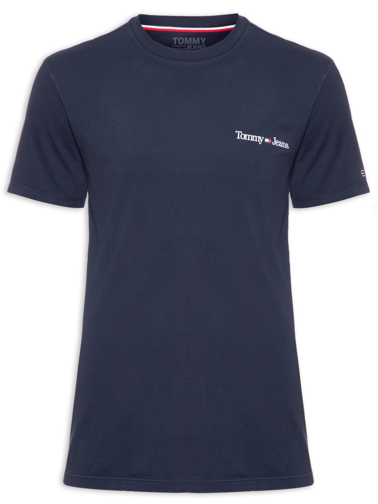 Camiseta Masculina Tjm Clsc Linear Chest - Azul
