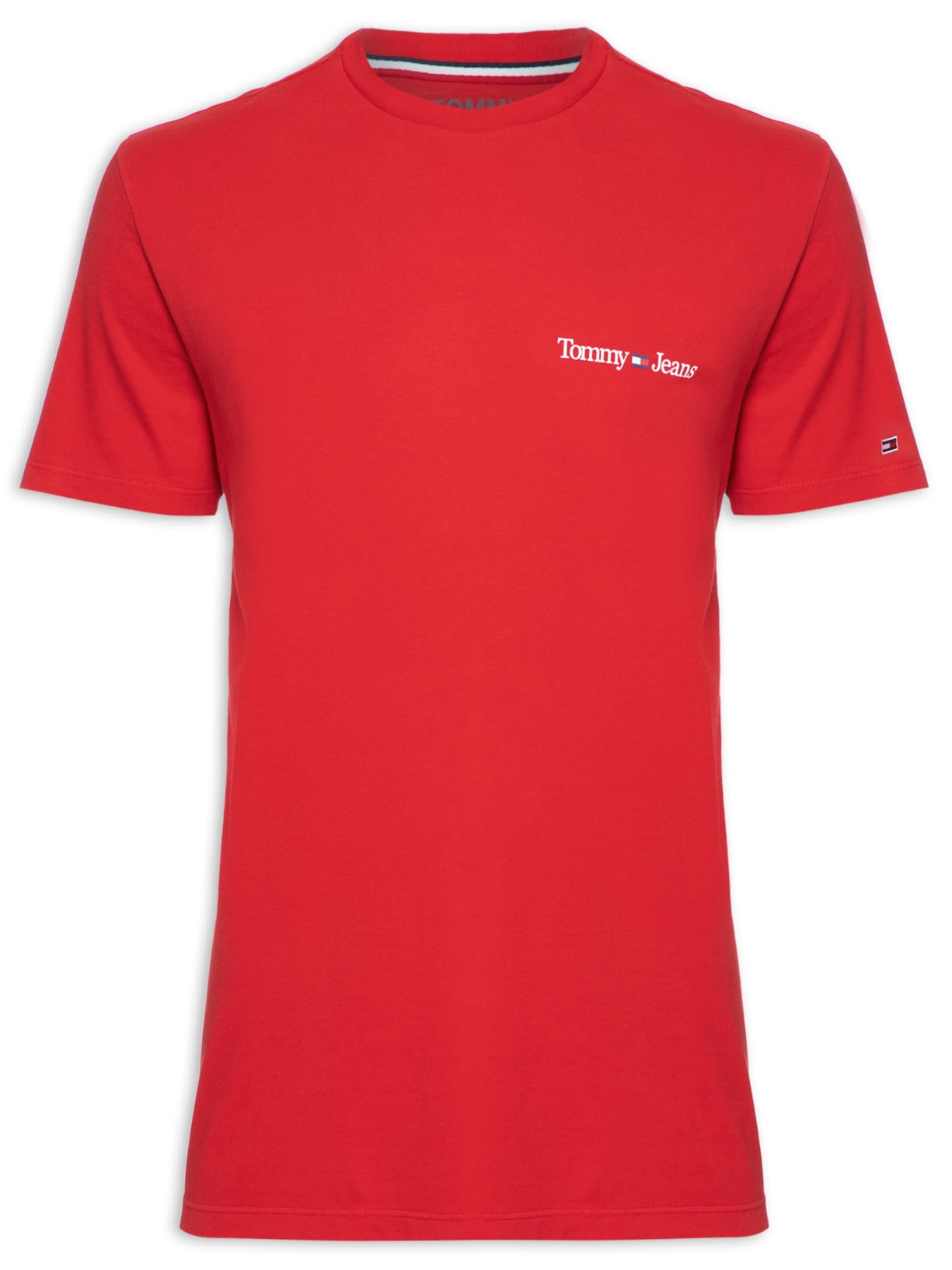 Camiseta Masculina Tjm Clsc Linear Chest - Vermelho