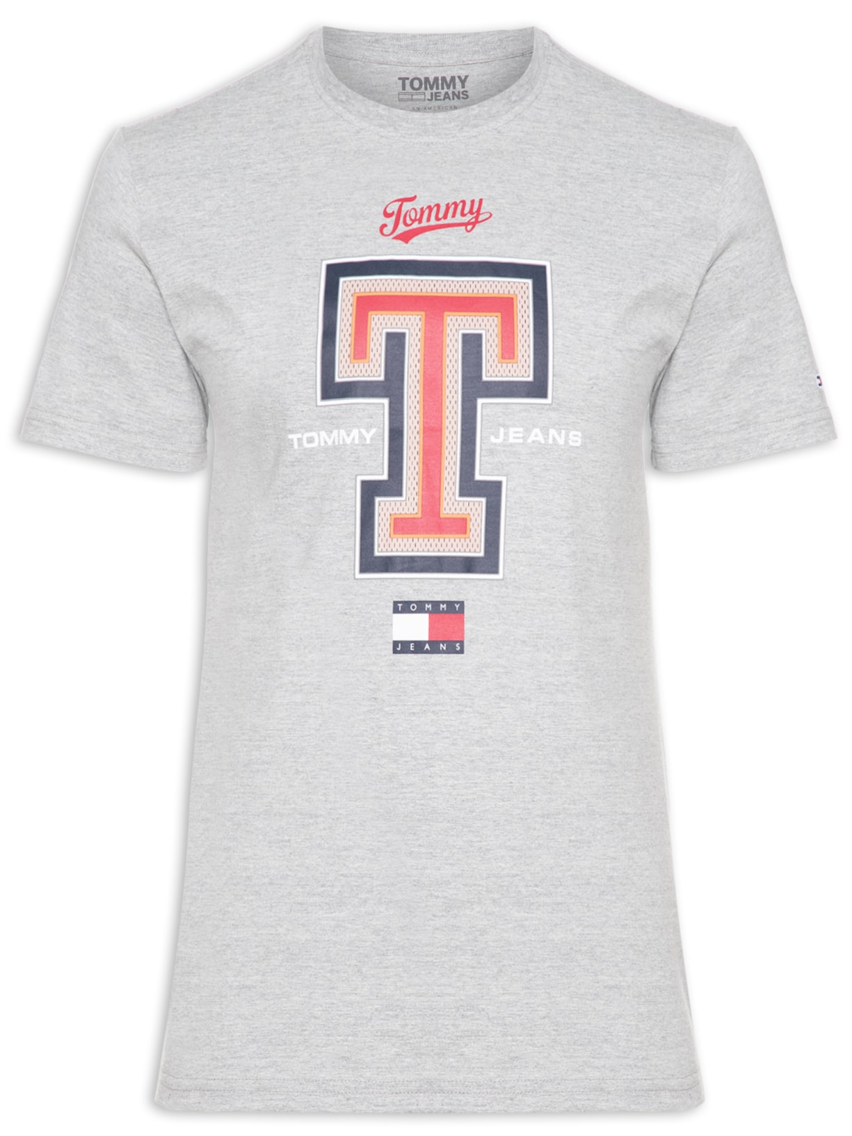 Camiseta Masculina Tjm Reg Modern Sport T Cinza Tommy Jeans