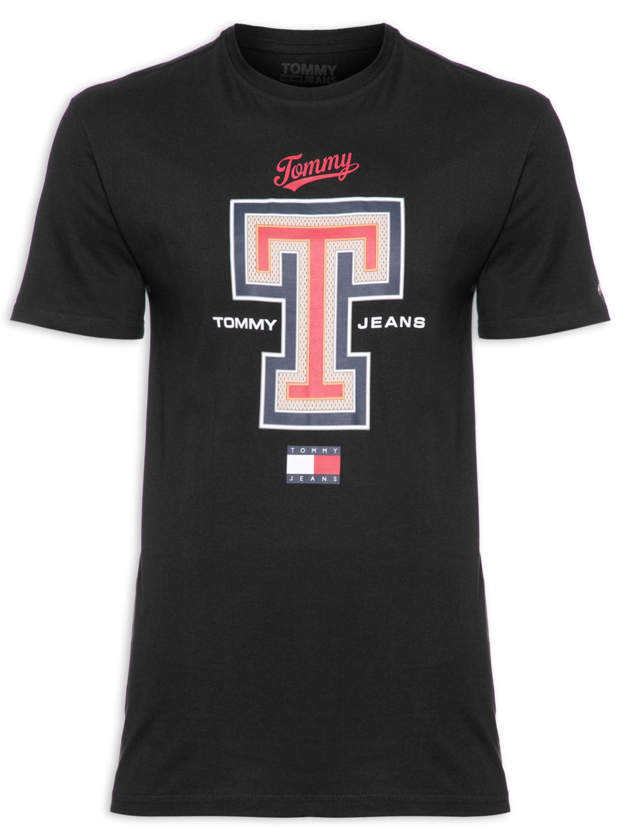 Camiseta Masculina Tjm Reg Modern Sport T Preto Tommy Jeans