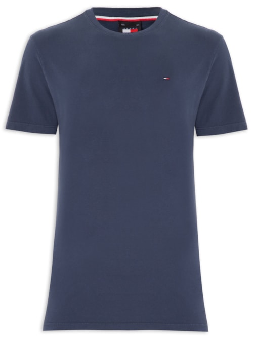 Camiseta Masculina Tjm Slim C Neck Tee - Azul