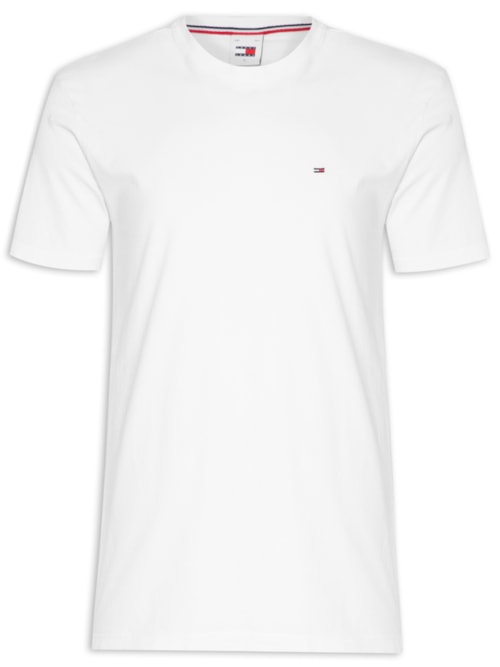 Camiseta Masculina Tjm Slim C Neck Tee - Branco