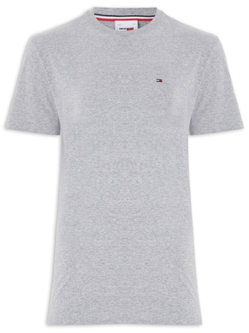 Camiseta Masculina Tjm Slim C Neck Tee - Cinza
