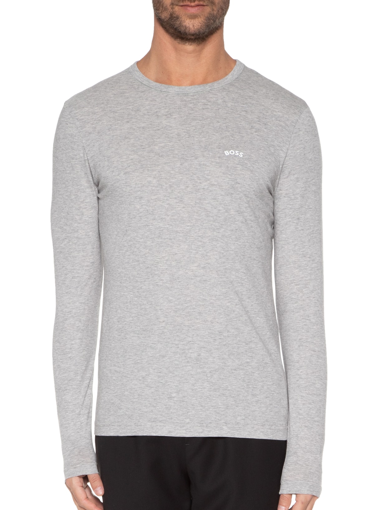 Camiseta Masculina Togn Curved Cinza Boss