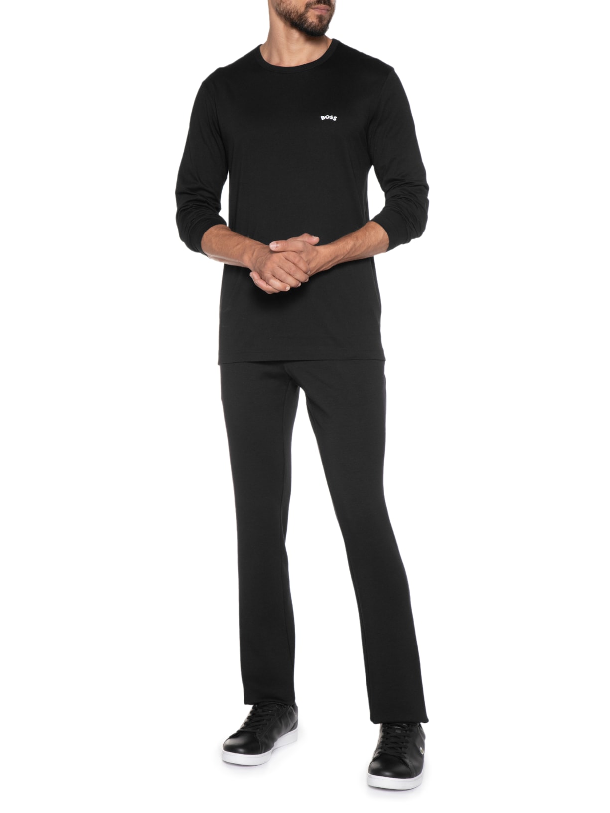 Camiseta Masculina Togn Curved Preto Boss