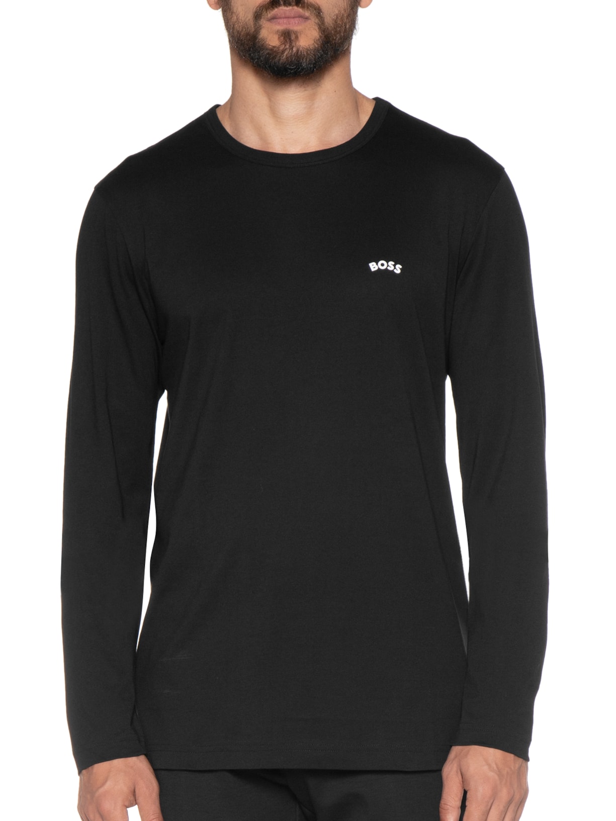 Camiseta Masculina Togn Curved Preto Boss